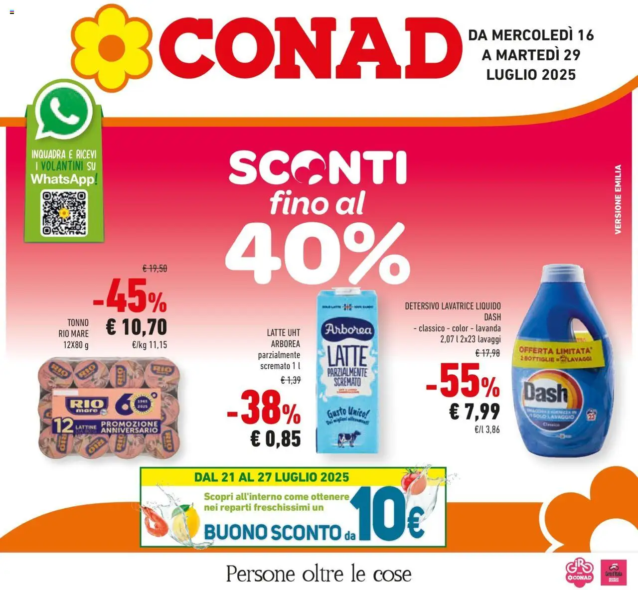 Volantino Conad valido da 15/07/2025 numero di pagina 1