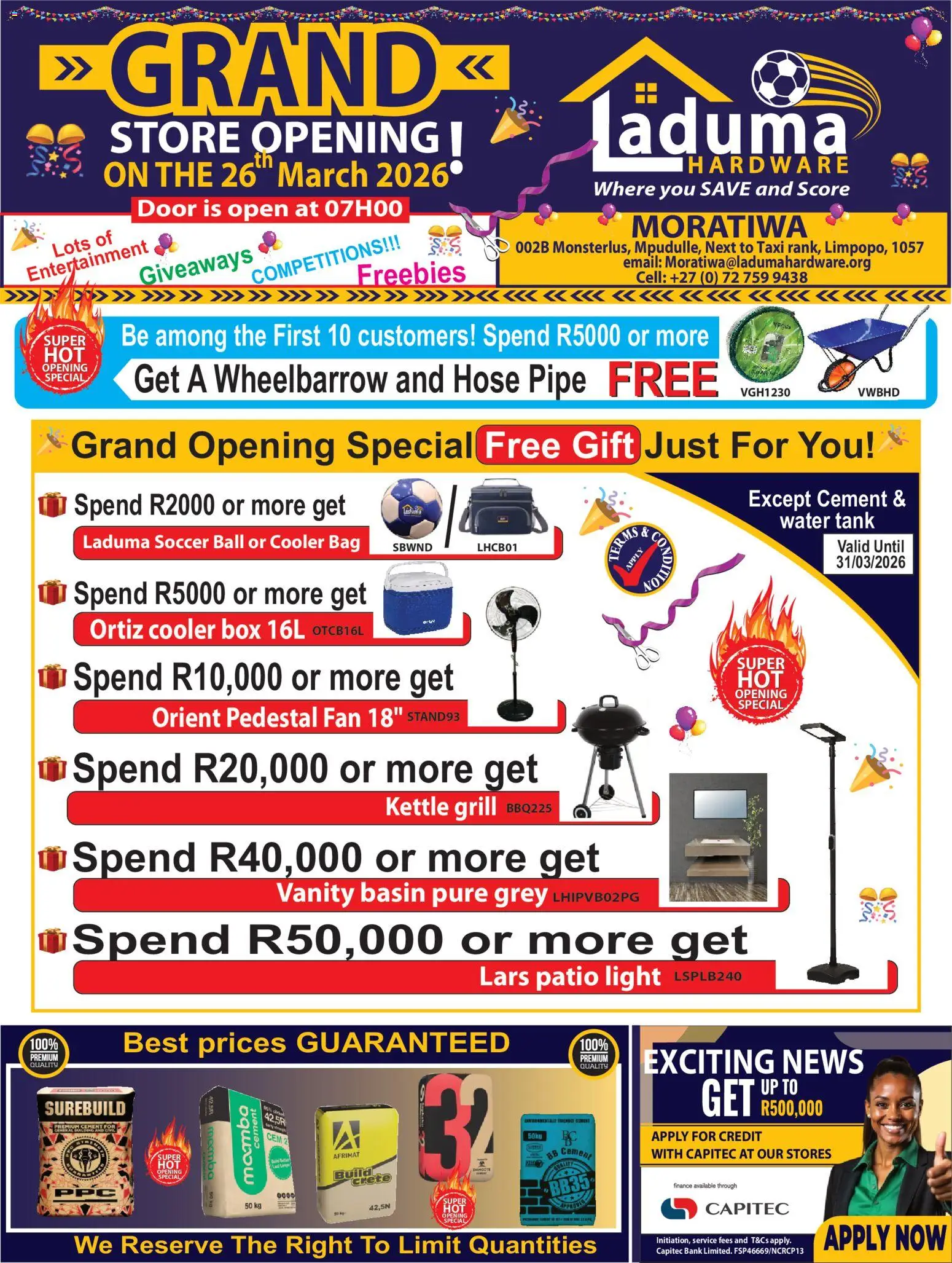 Preview of Laduma Hardware flyer valid from 26/03/2026