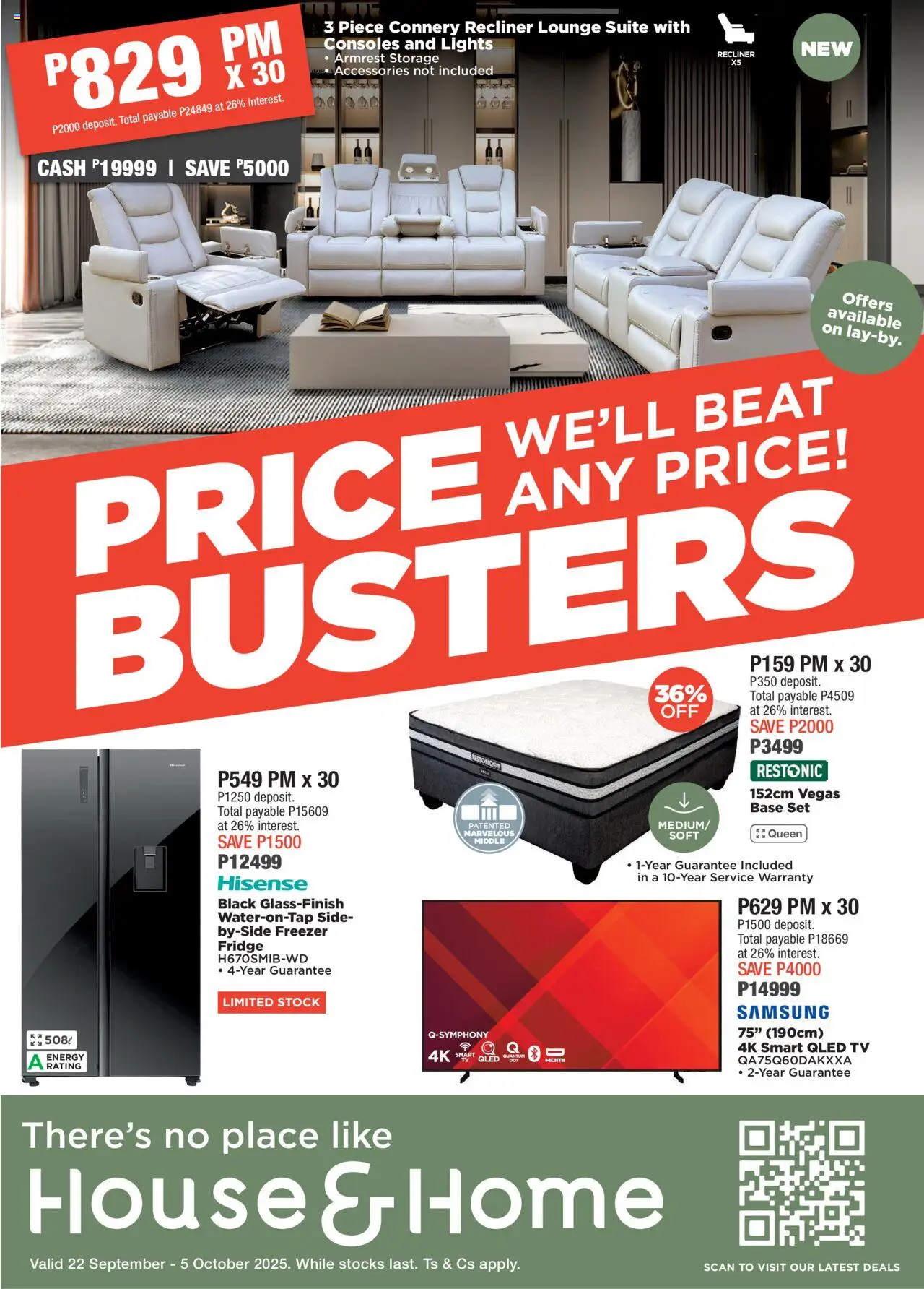 House and Home Botswana Catalogue from 22/09 - 05/10/2025 > Promotions