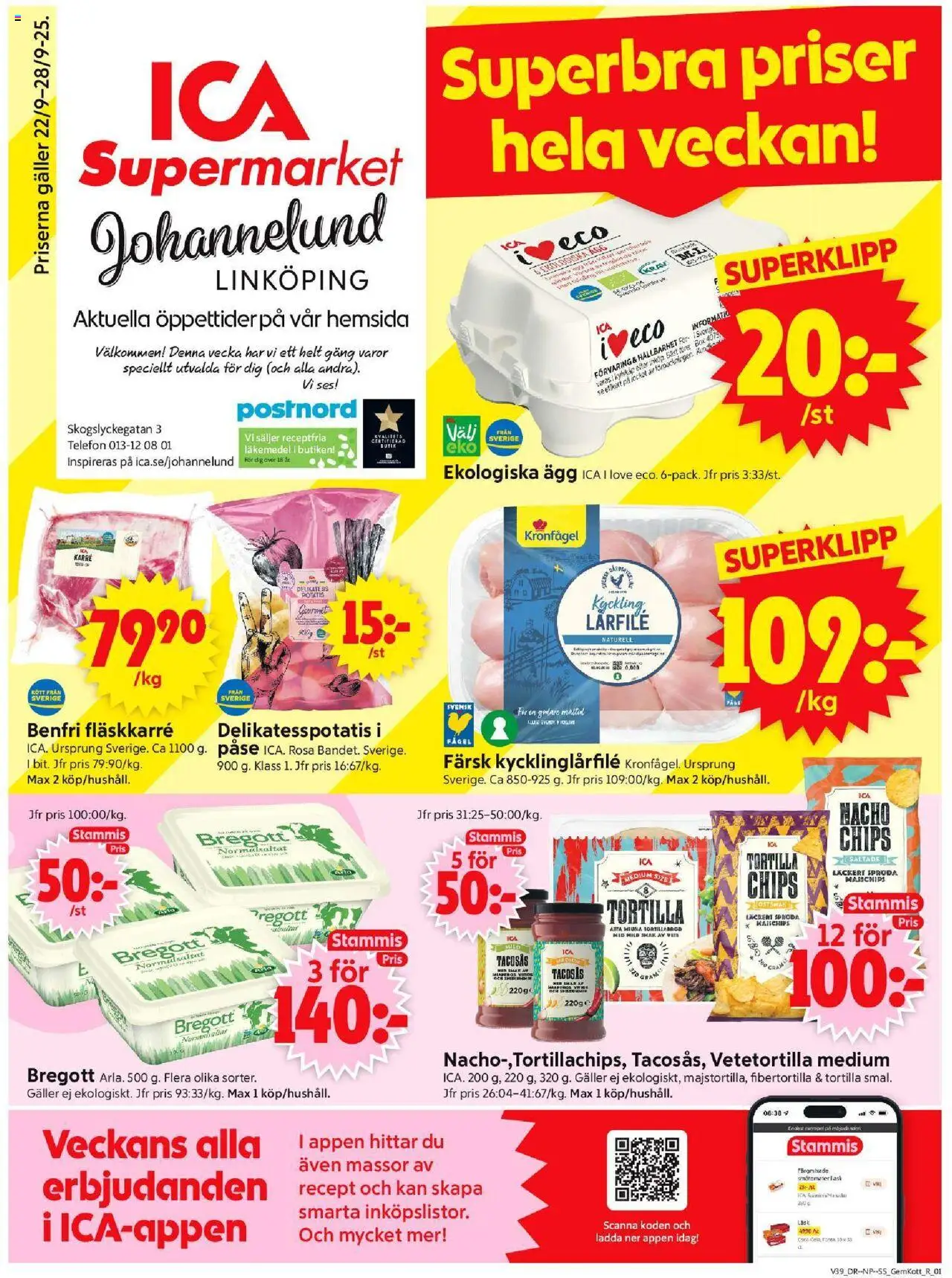 Linköping är giltig 22/09 2025 > Veckans Erbjudanden gäller från 22/09/2025 till 28/09/2025 sidnummer 1
