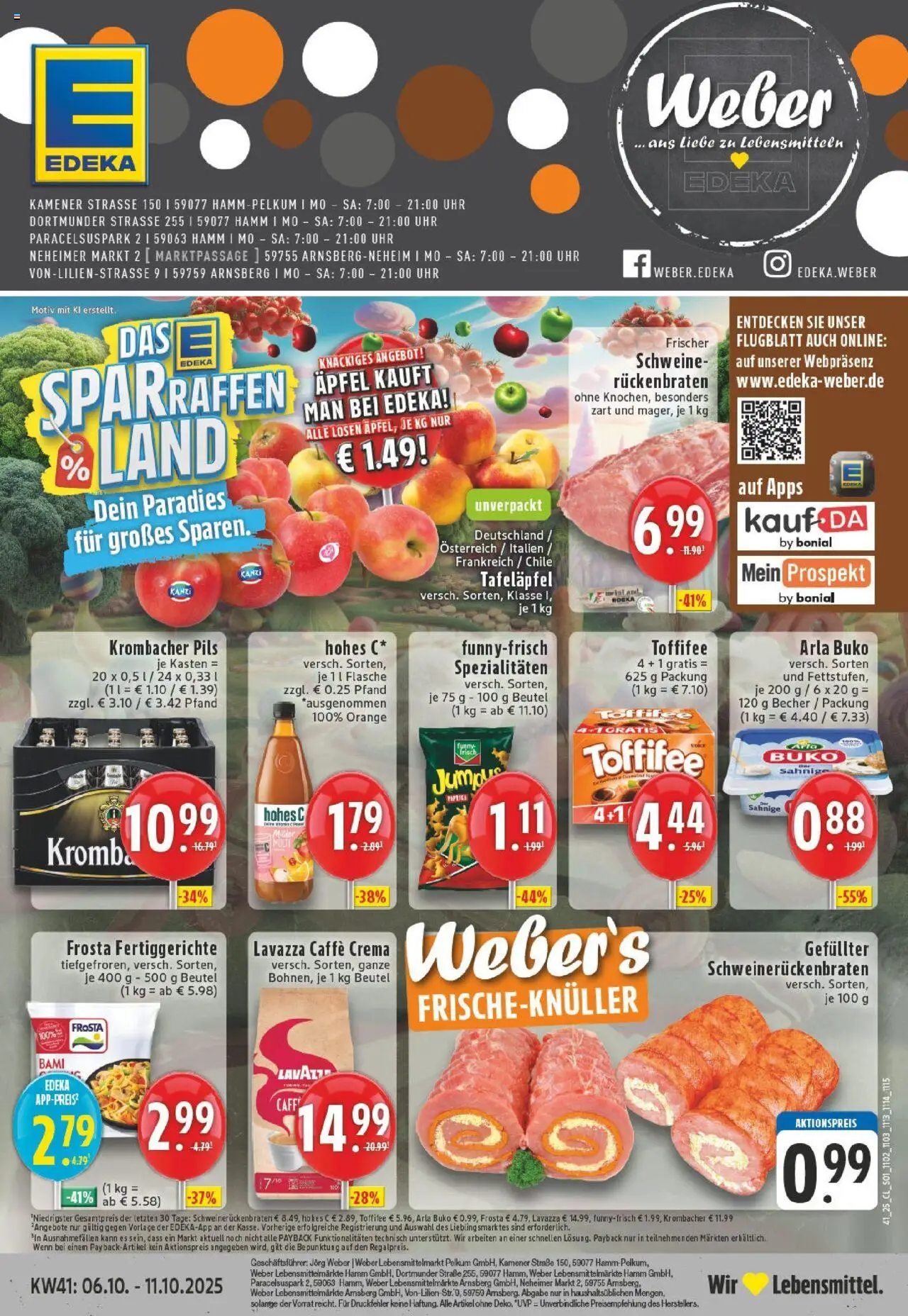 EDEKA Prospekt ab 06.10.2025 - Prospekt Arnsberg-Neheim Online