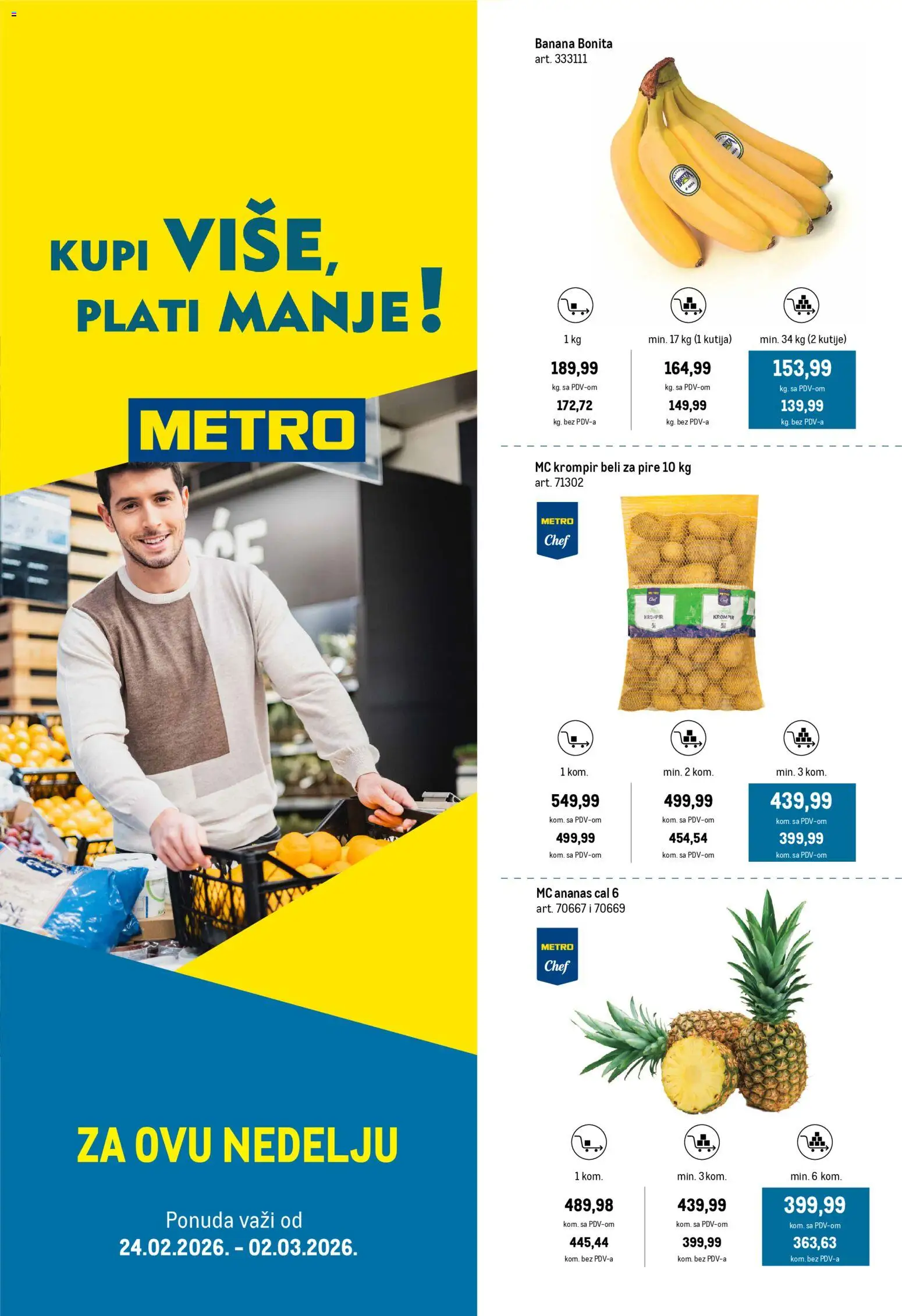 Pregled Metro kataloga - važi od 24.02.2026