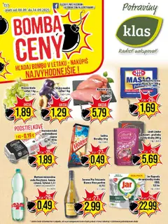 Náhľad Klas letáku platného od 08.09.2025