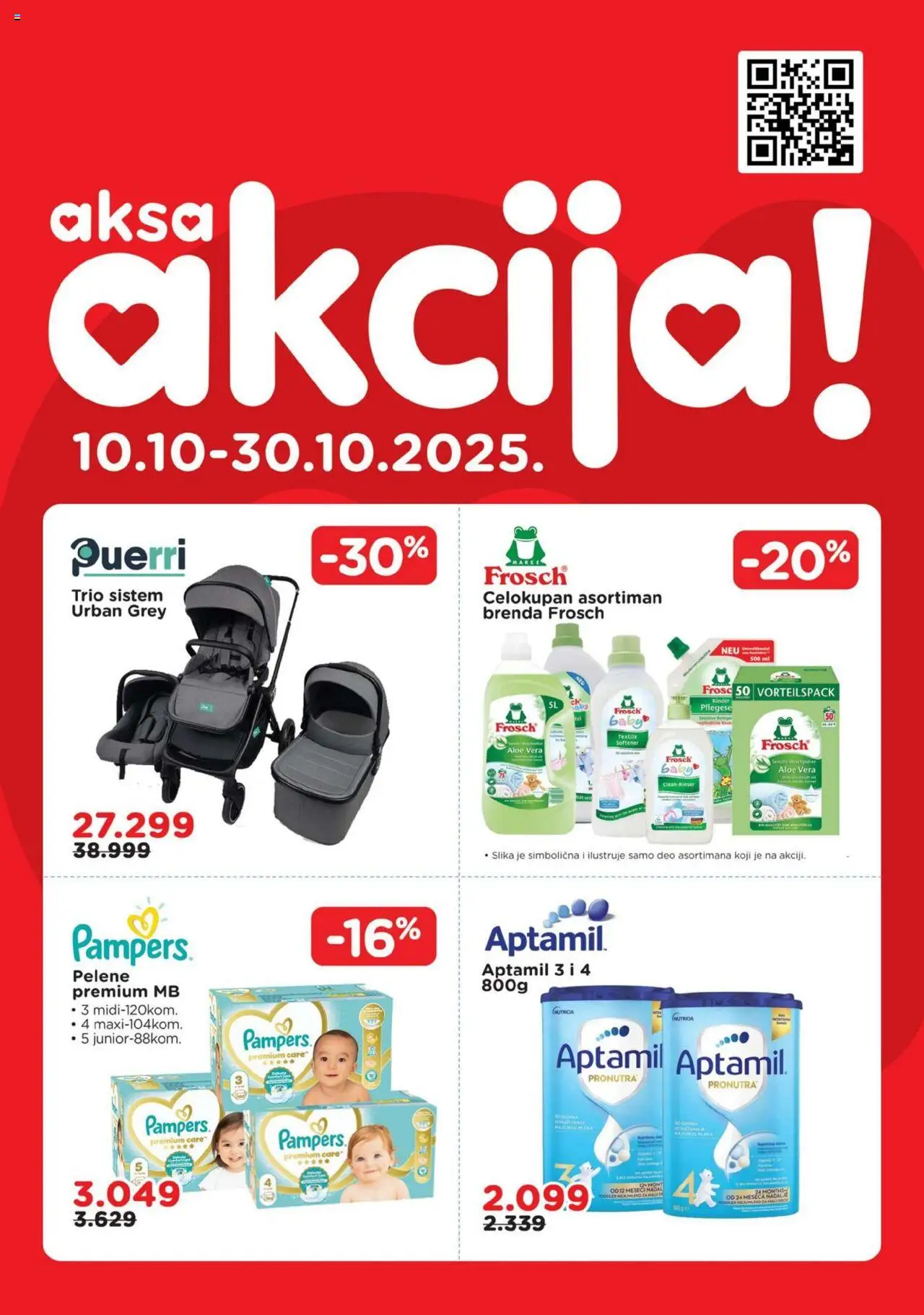 Aksa katalog važi od 10.10.2025 - stranica 1 - Aloe vera, Pampers, Pelene