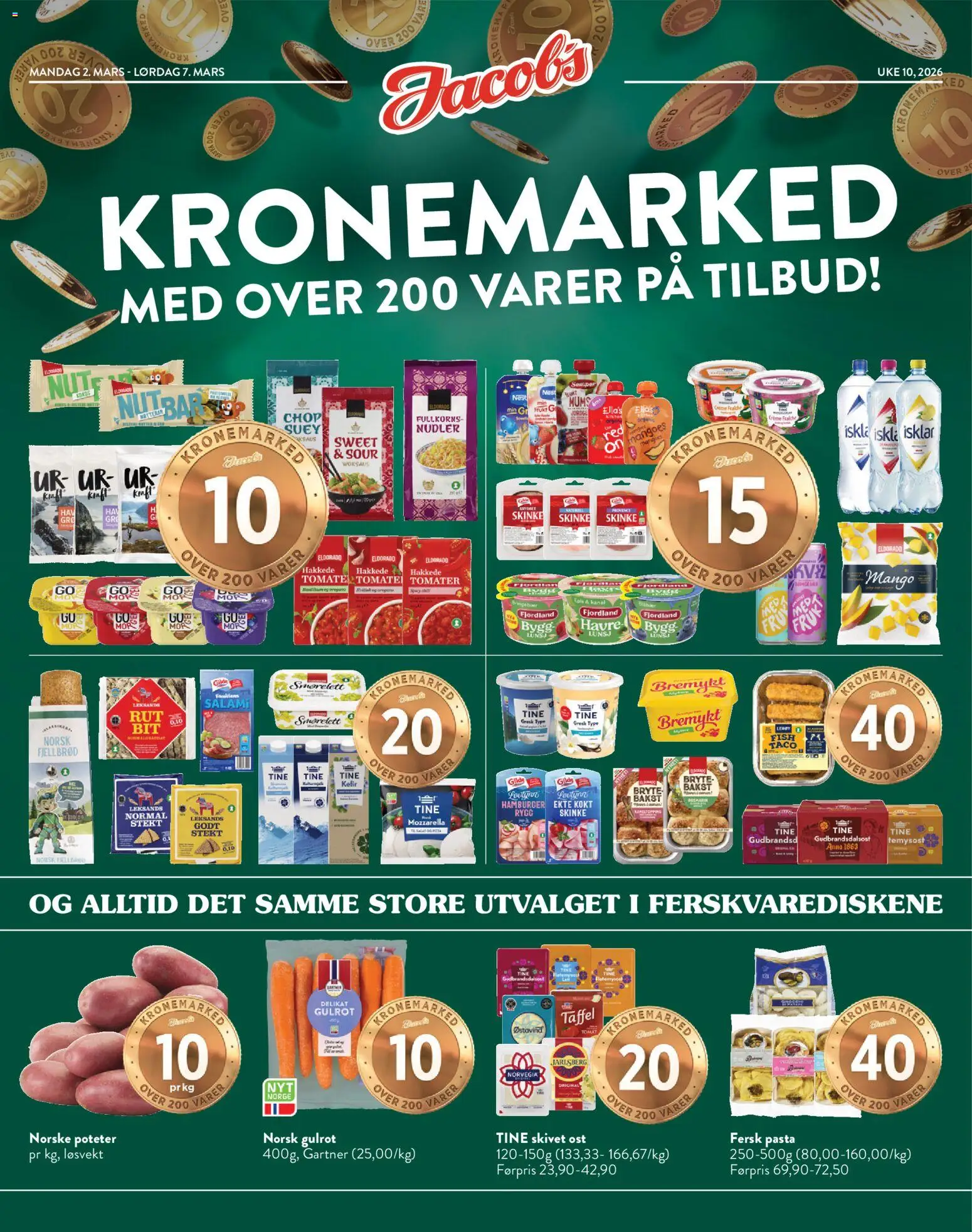 Forhåndsvis Jacobs kundeavis fra butikk Jacobs gyldig fra 02/03/2026