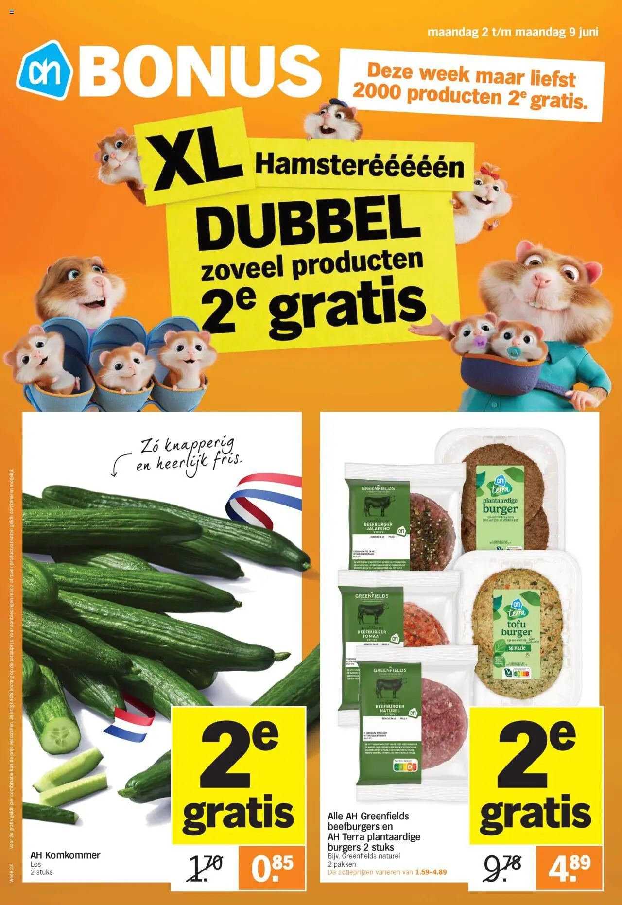 Albert Heijn shop Folder week 23 geldig vanaf 02-06-2025 - Paginanummer 1