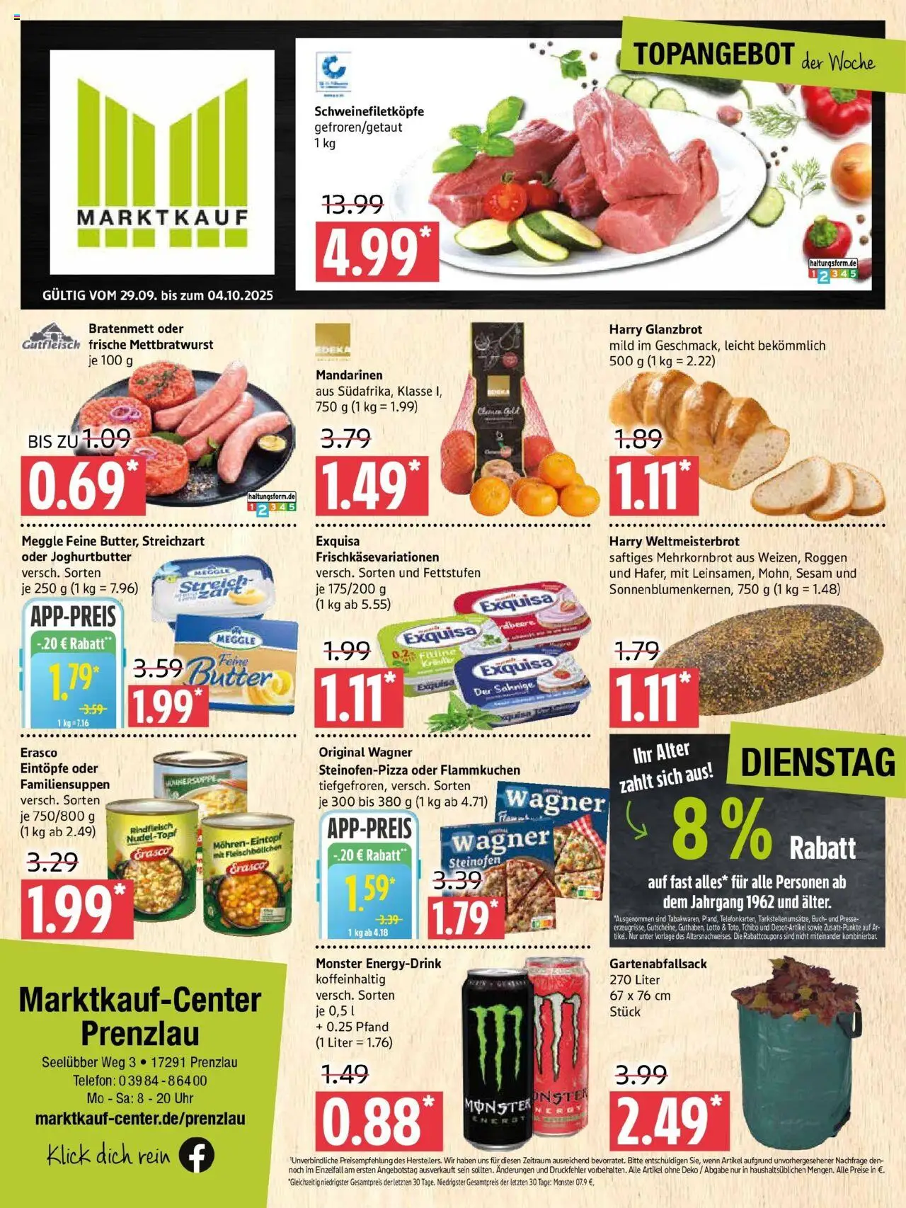 MARKTKAUF Prospekt ab Montag 28.09.2025 > Marktkauf: Wochenangebote