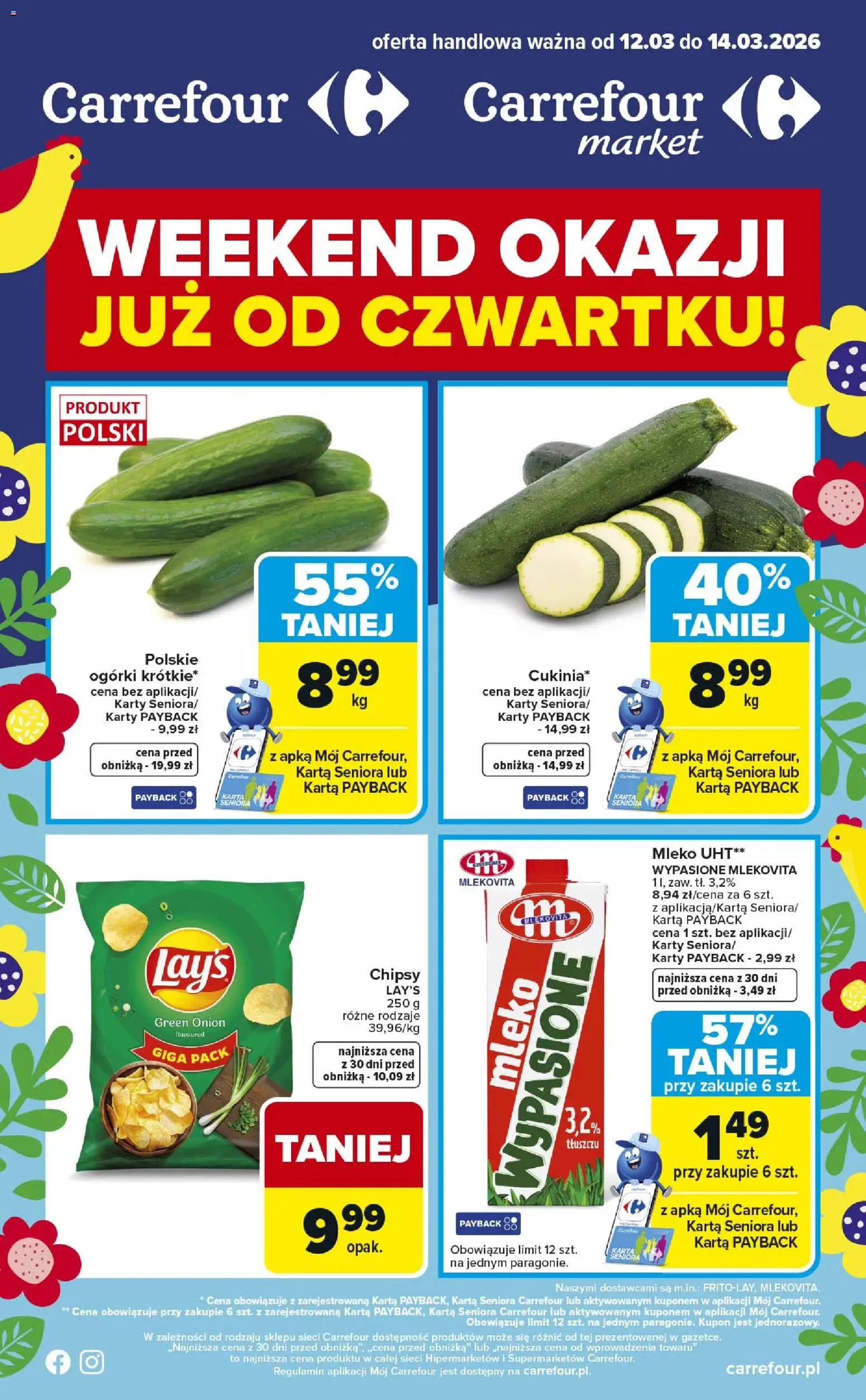 Pogląd gazetki "Carrefour gazetka - Weekend okazji" ze sklepu Carrefour ważnej od 12.03.2026