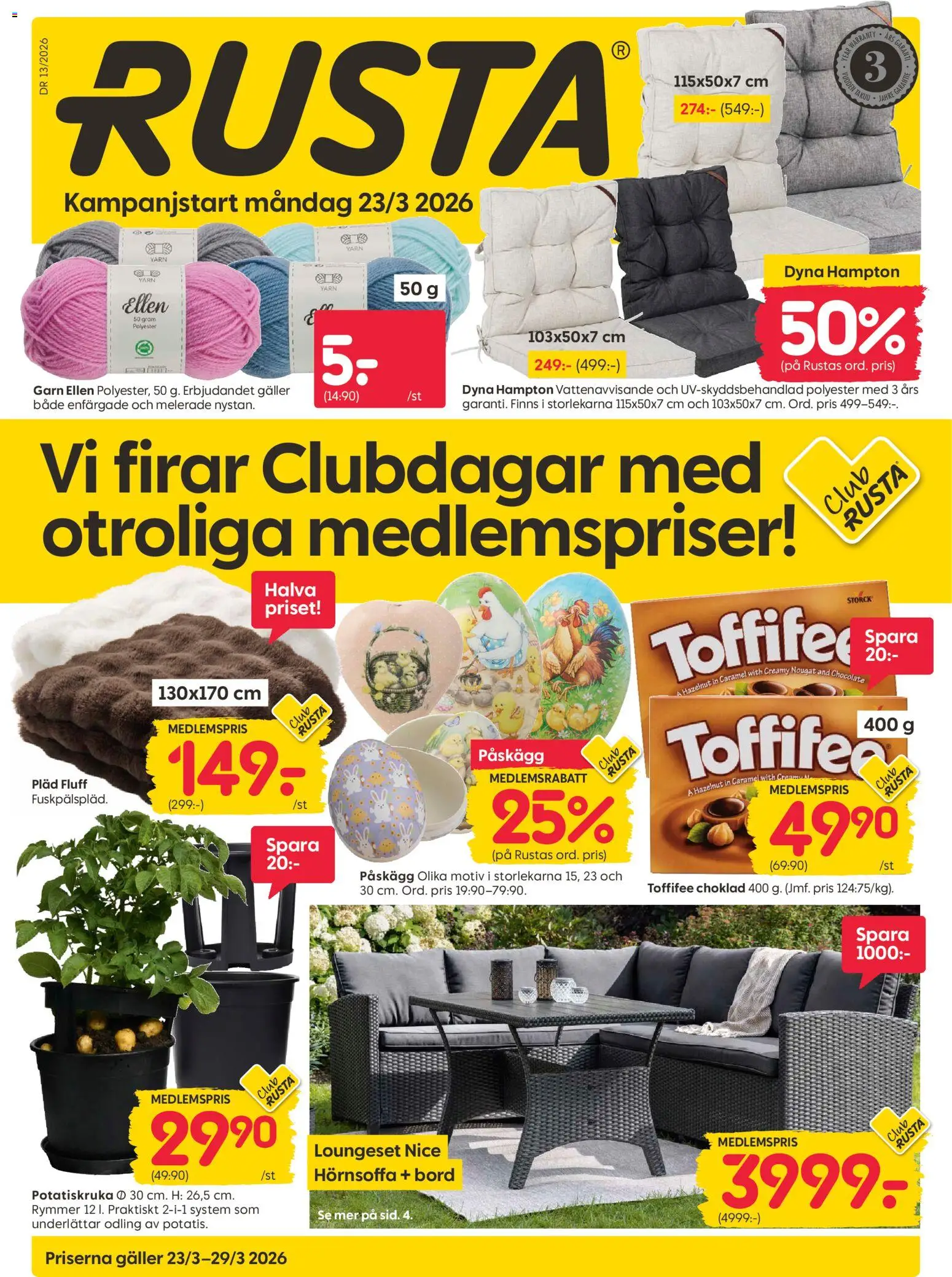 Förhandsgranska reklamblad Rusta erbjudanden från butik Rusta gäller från 23/03/2026