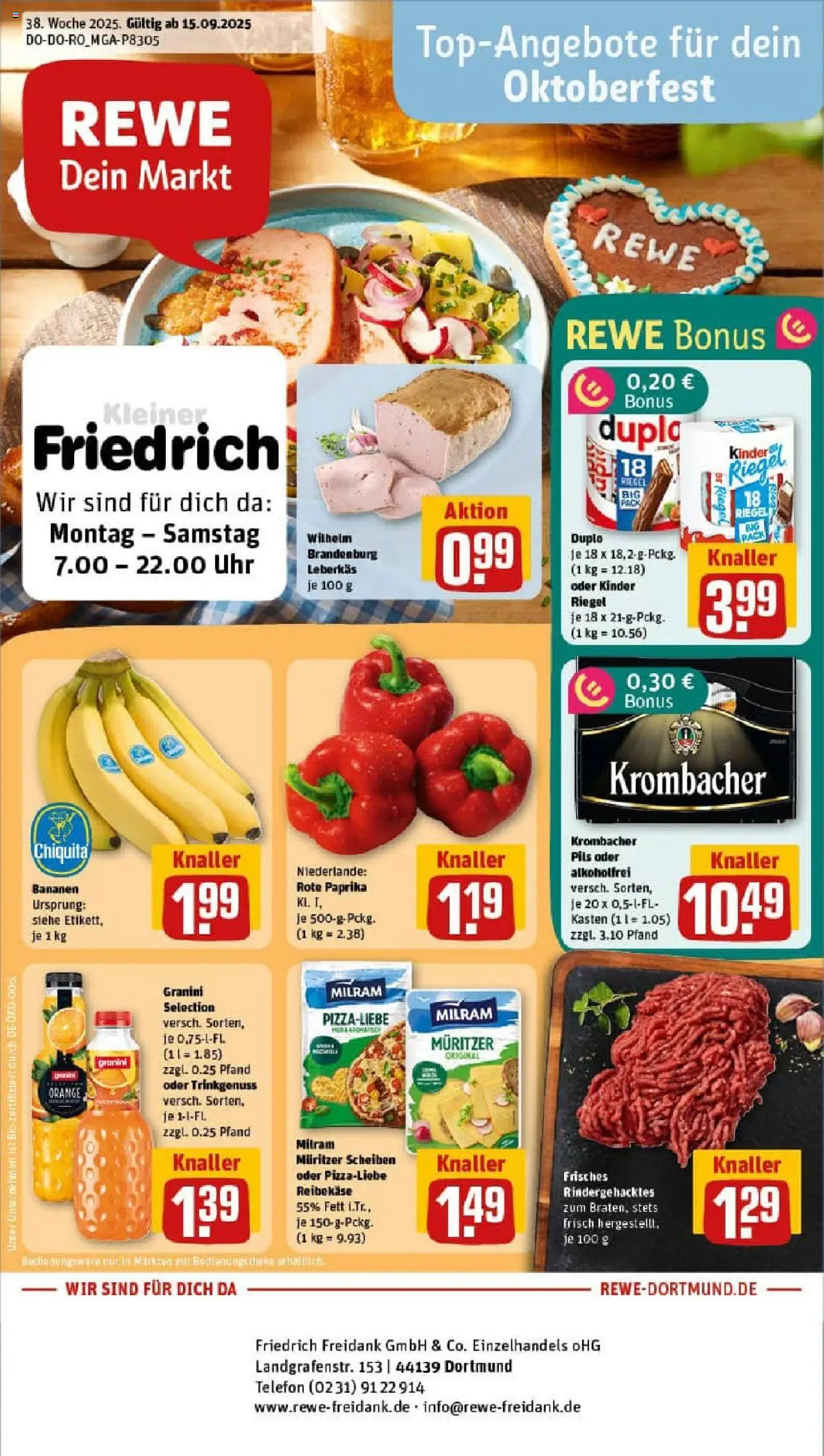 REWE Prospekt ab 15.09.2025 nächste Woche - Prospekt Dortmund	