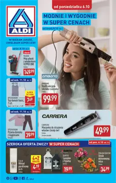 Pogląd gazetki "Artykuły przemysłowe i tekstylia" ze sklepu Aldi ważnej od 06.10.2025