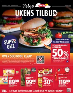 Forhåndsvis Meny Helgø kundeavis fra butikk Meny gyldig fra 27/04/2026