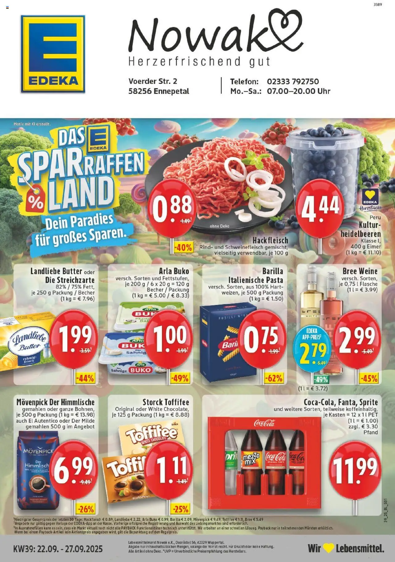 EDEKA Prospekt ab 21.09.2025 - Prospekt Ennepetal Online