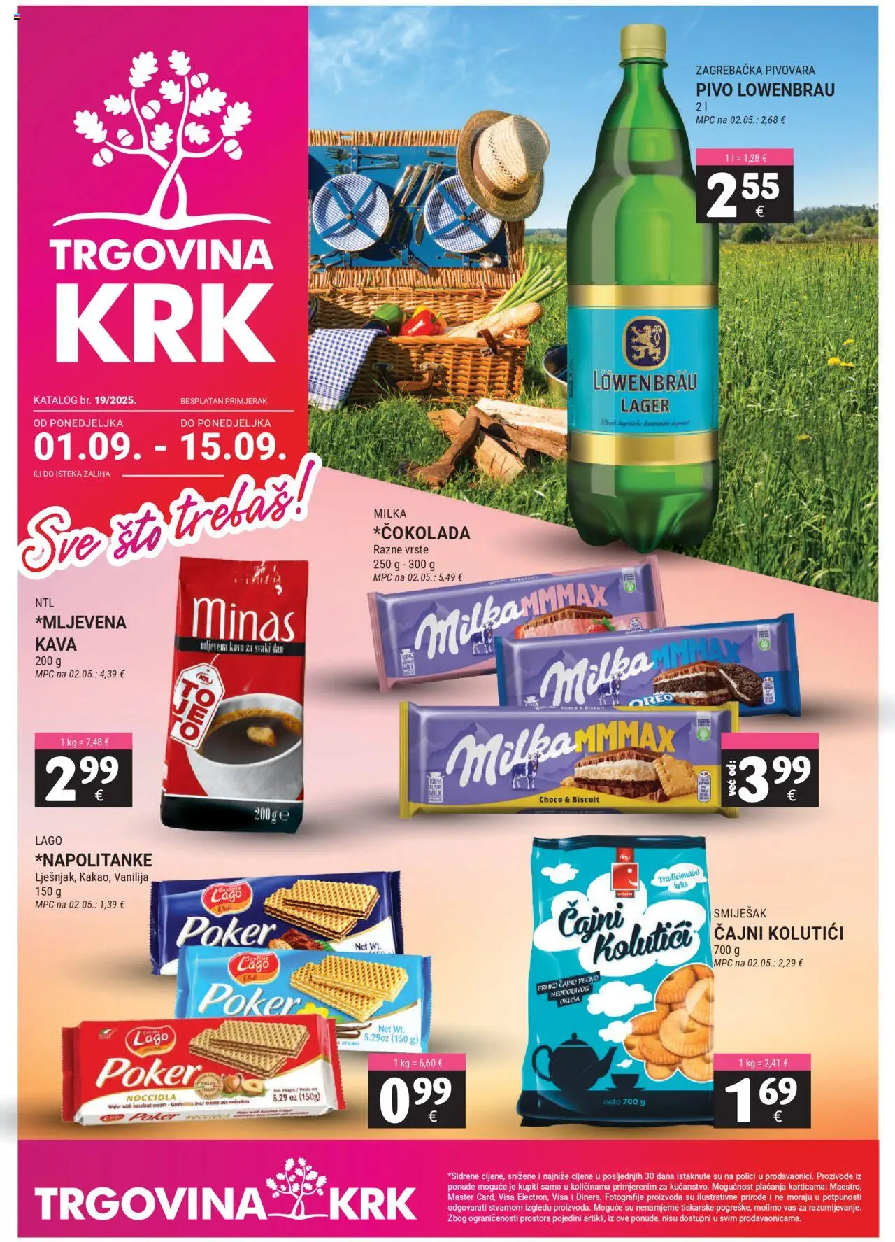 Trgovina Krk aktualni Katalog vrijedi od 01.09.2025 - tjedna akcija broj stranice 1