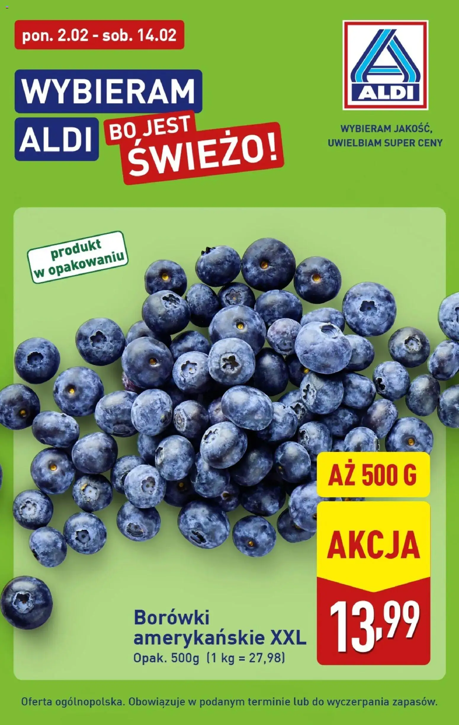 Pogląd gazetki "Borówka" ze sklepu Aldi ważnej od 02.02.2026