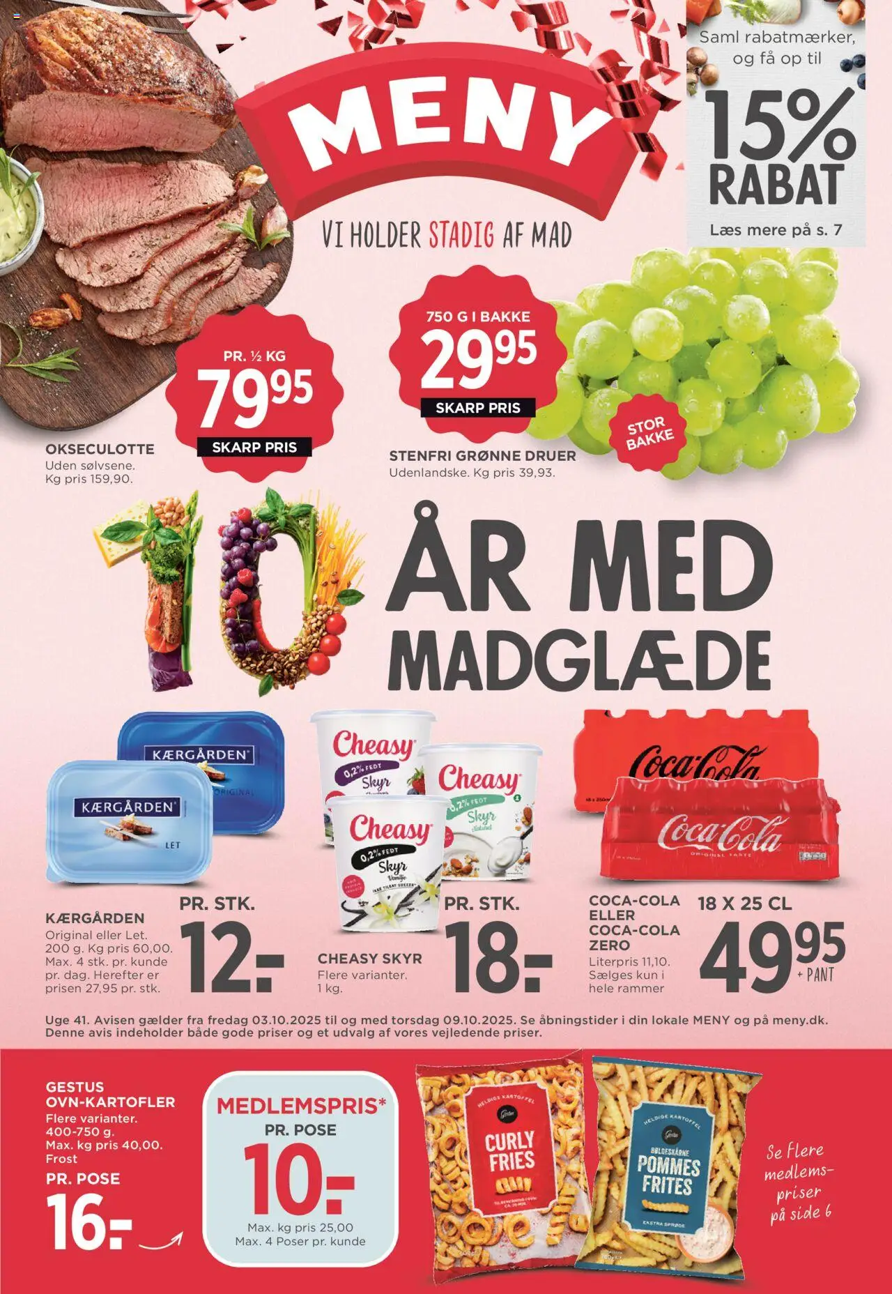 Meny tilbudsavis gyldig fra 03/10/2025 - side 1