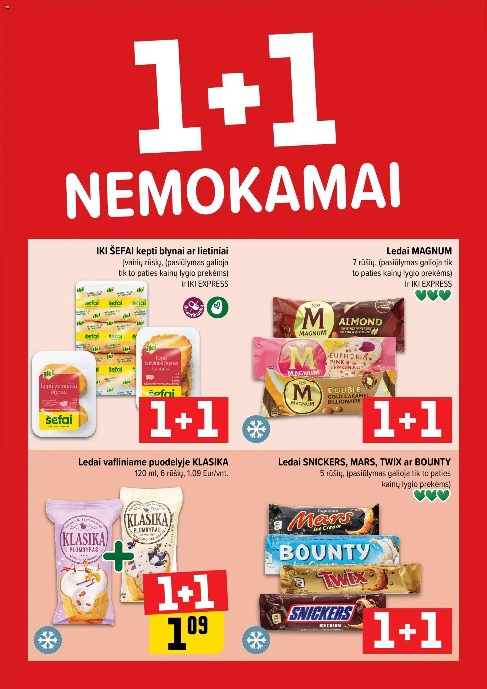 IKI parduotuvės leidinio Leidinys - 1+1 nemokamai galiojančio nuo 2026.01.05 peržiūra