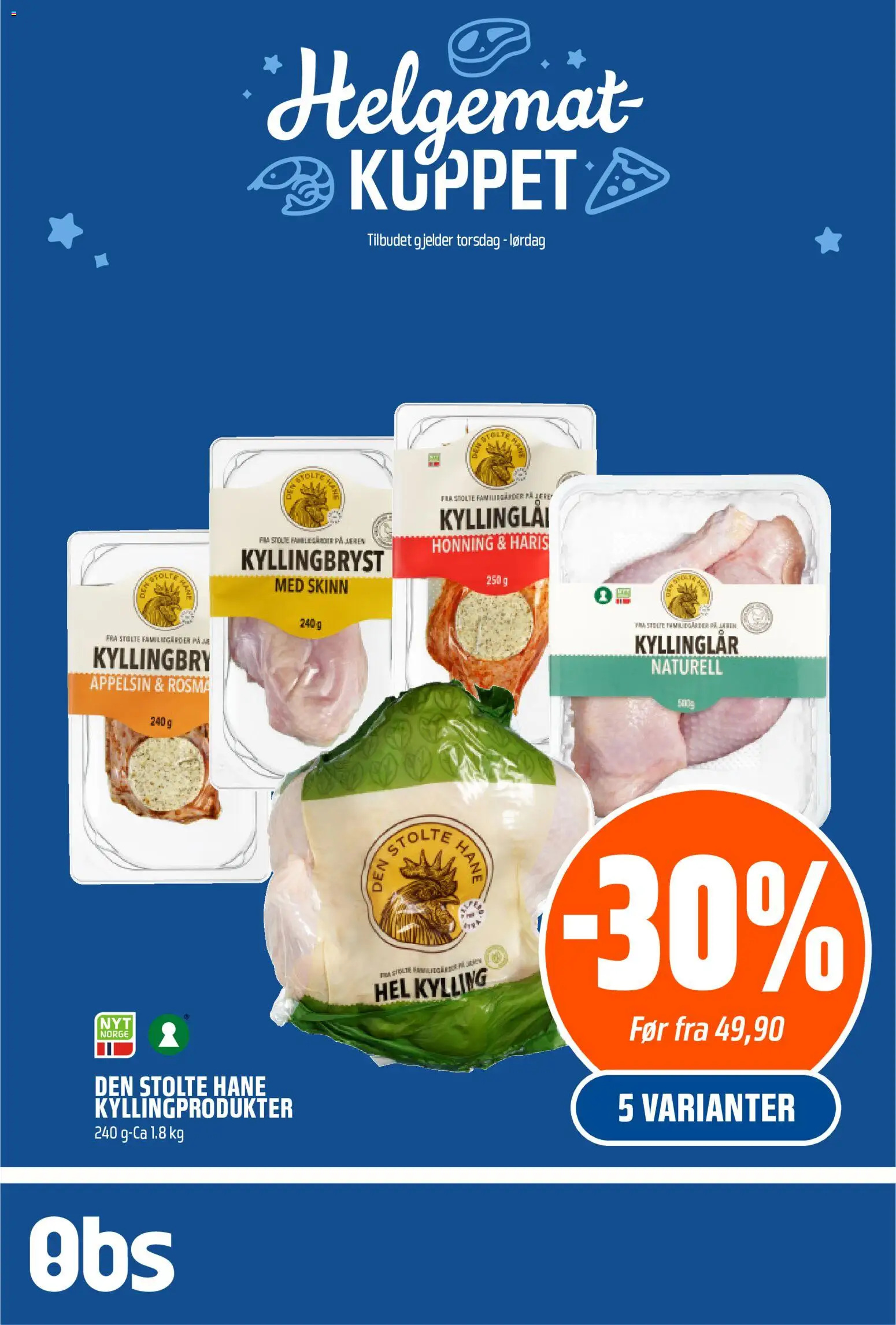 Forhåndsvis Helgemat Kuppet fra butikk Coop Obs gyldig fra 06/11/2025