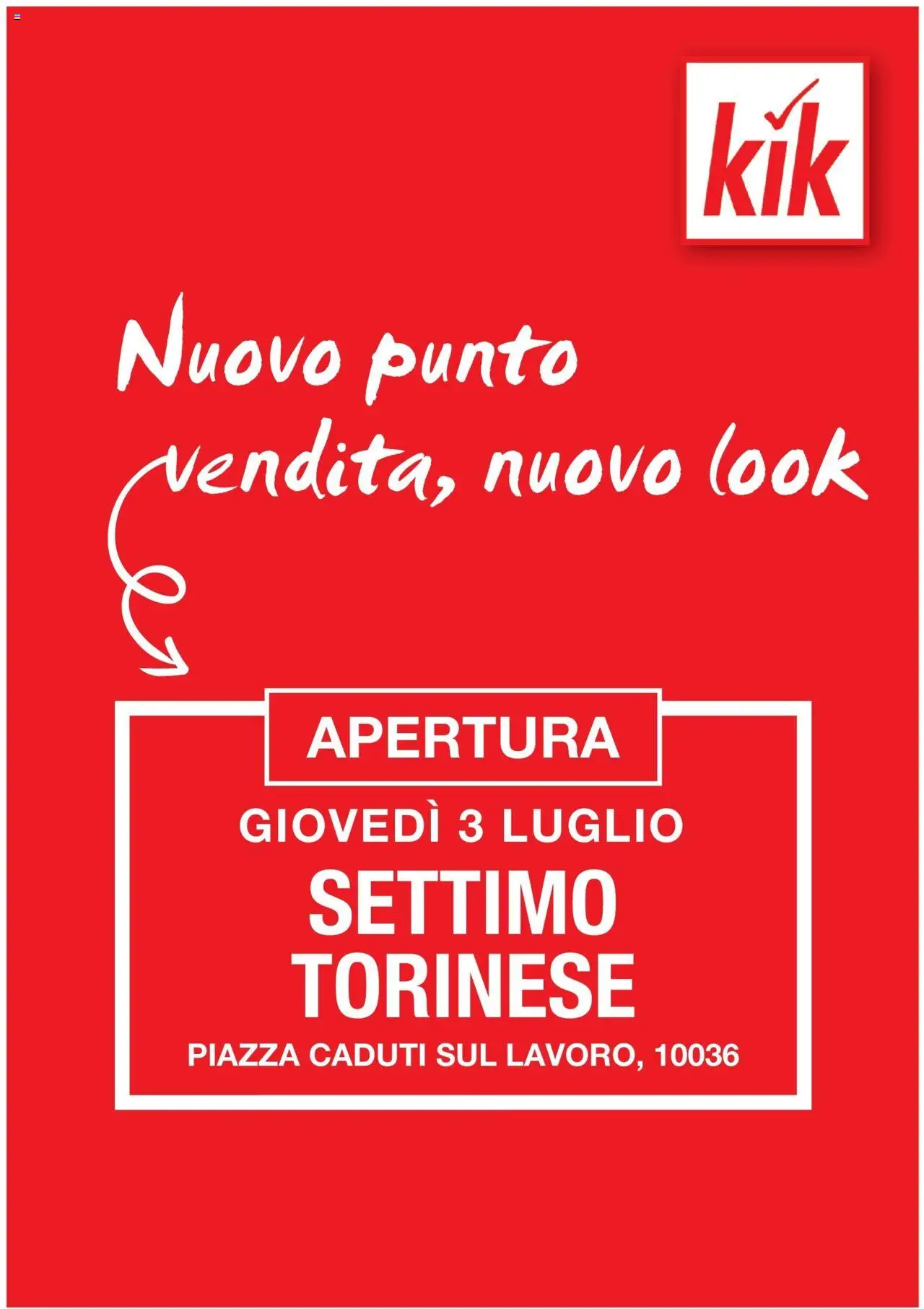 Volantino KiK valido da 29/06/2025 numero di pagina 1