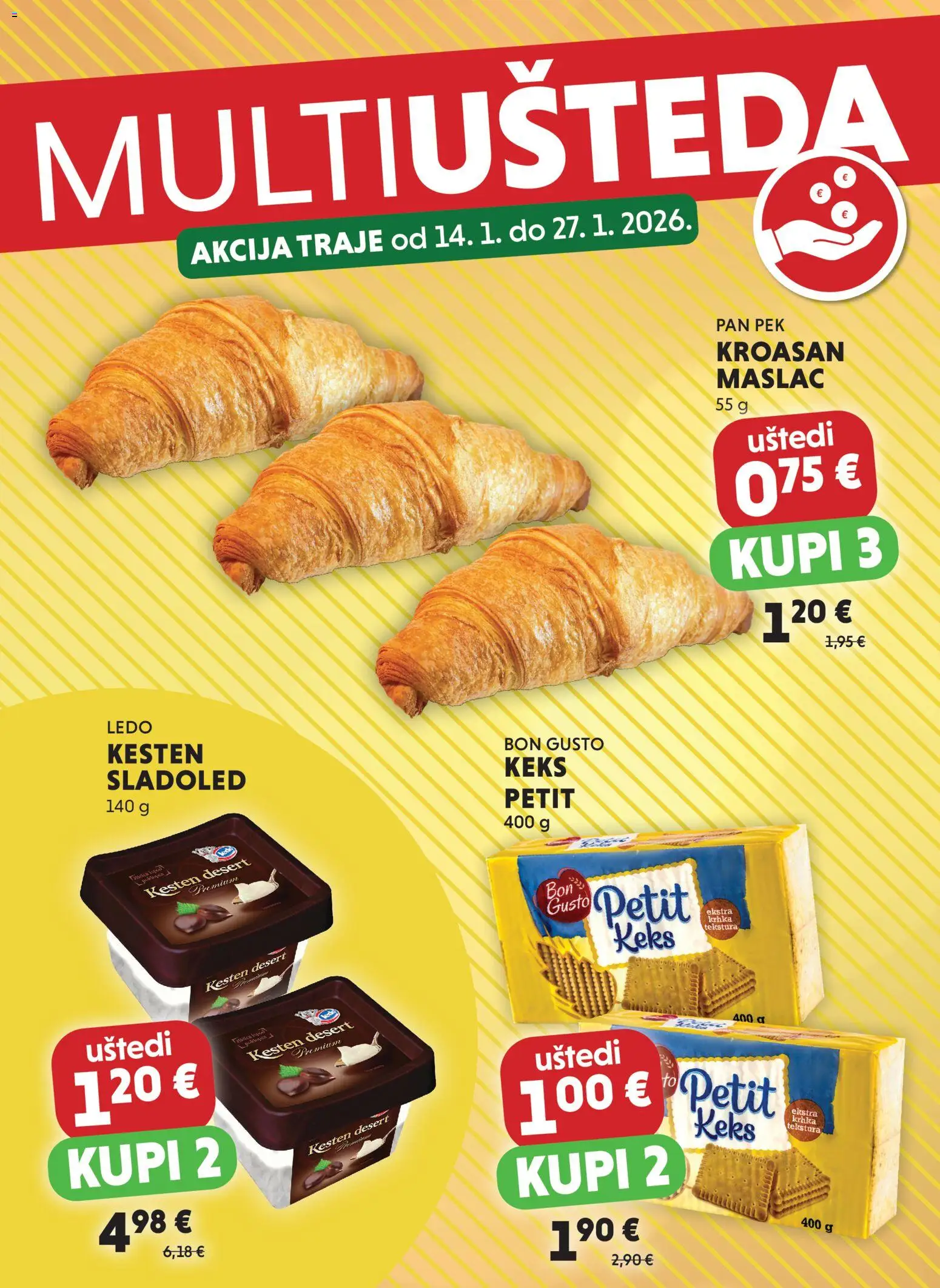 Pregled letka Multiušteda trgovine Studenac vrijedi od 14.01.2026