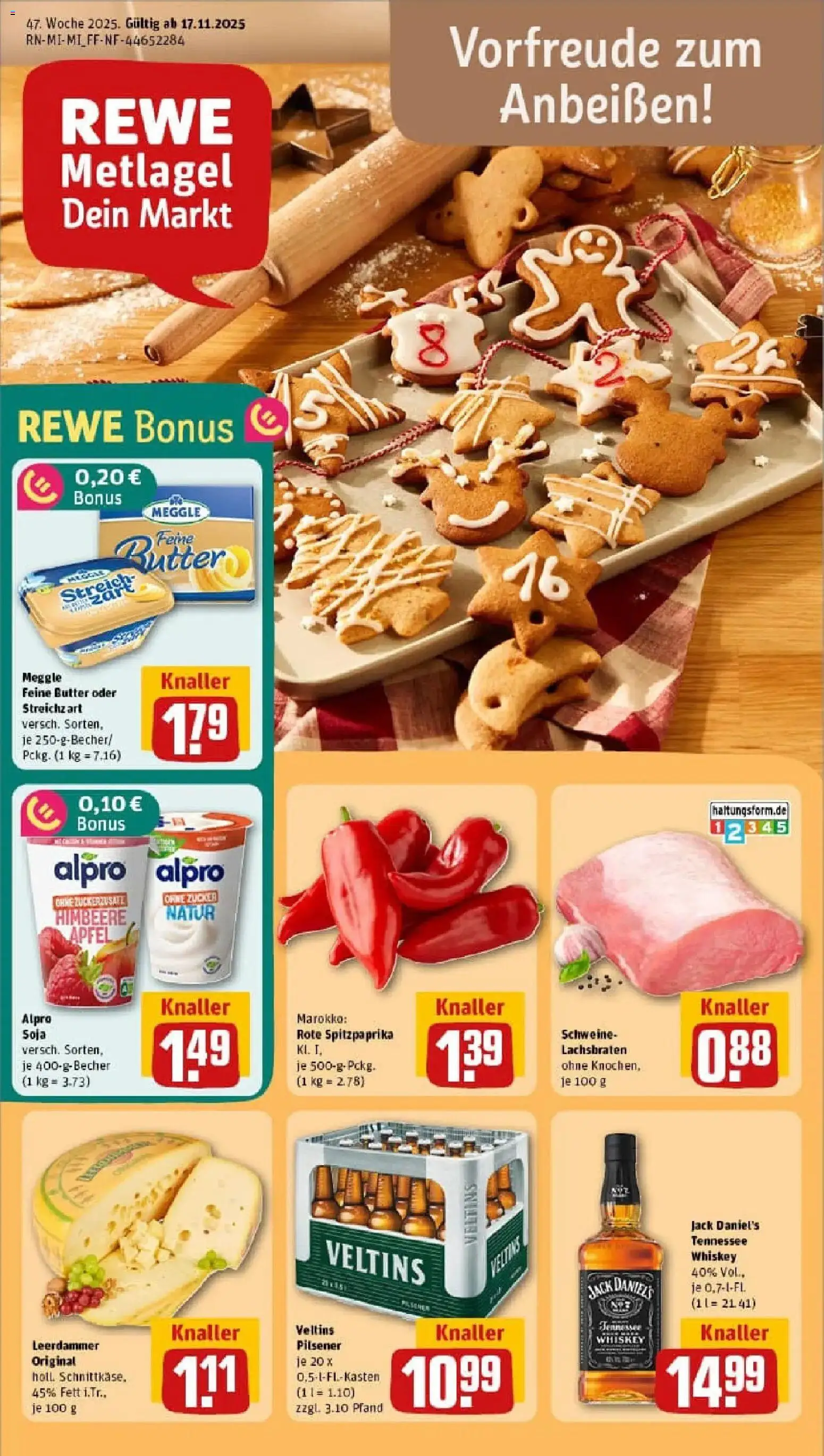 Vorschau von dem Prospekt des Geschäftes Rewe, gültig ab dem 17.11.2025