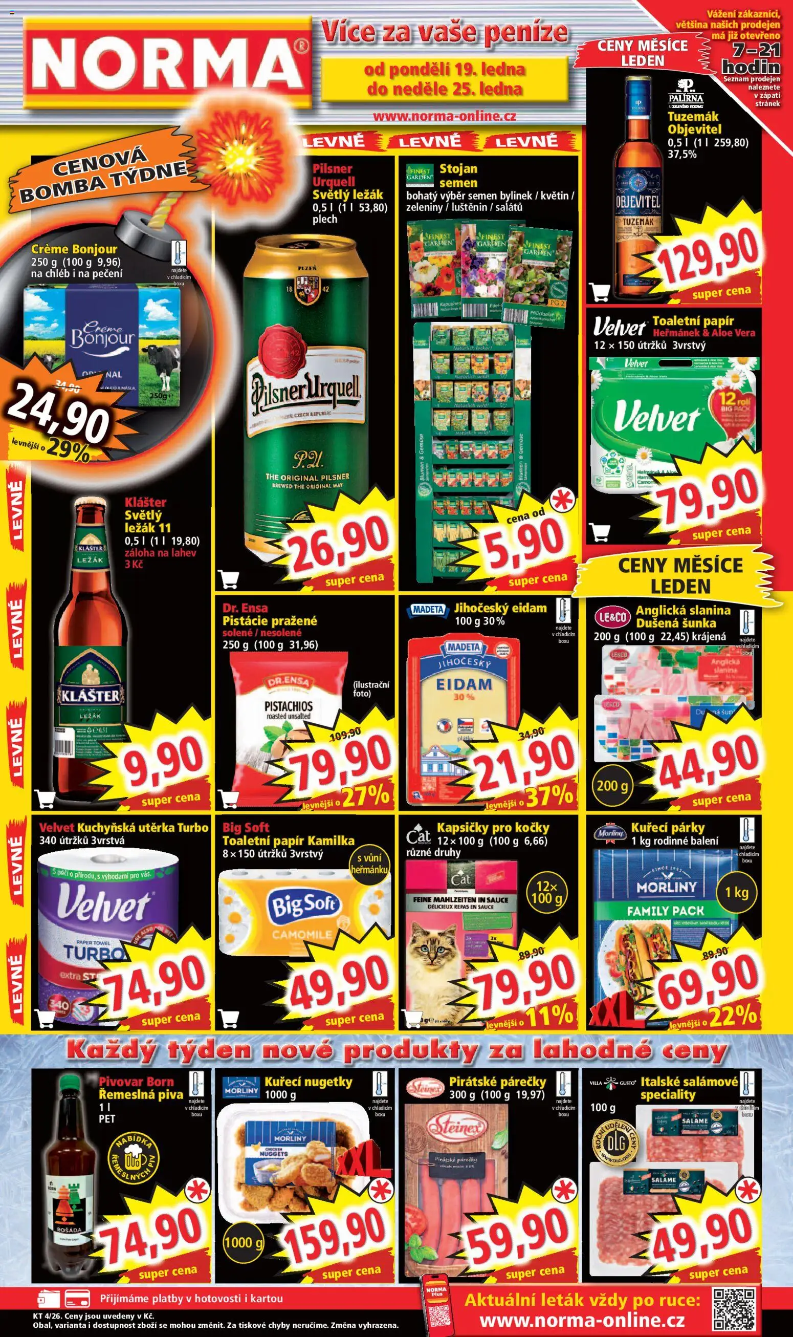 Náhled nabídky: Norma Leták platný od 19.01.2026