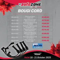 Preview of AutoZone flyer valid from 16/10/2025