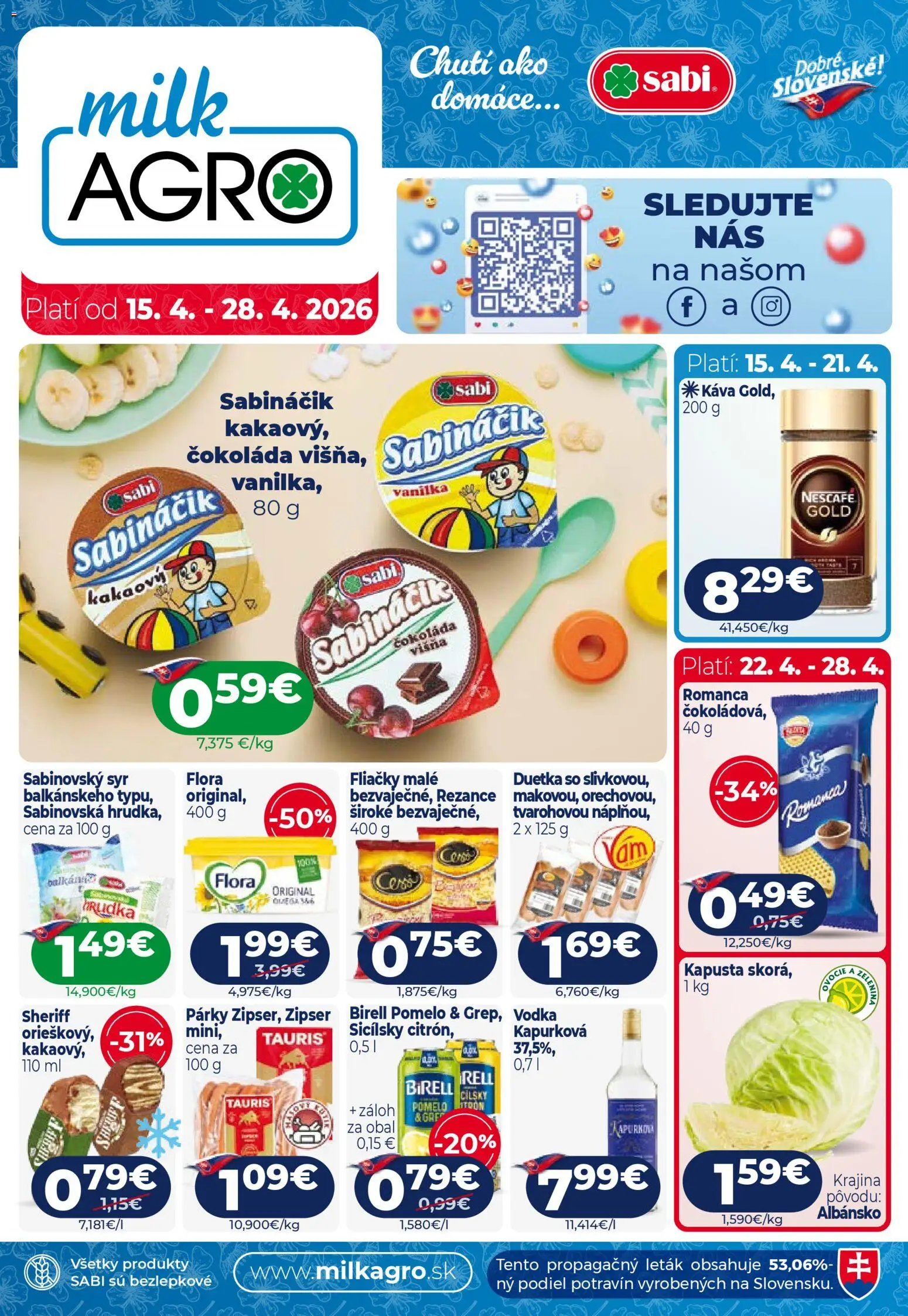 Náhľad Milk Agro letáku platného od 15.04.2026