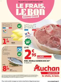Prévisualisation de Le frais, le bon, moins cher du magasin Auchan formulaire valide 02/12/2025