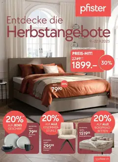 Vorschau des Merkblatts Aktionen vom Shop Pfister gültig von 09.09.2025 bis 22.09.2025