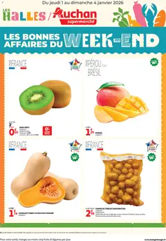 Prévisualisation de Les bons plans du week-end dans votre super ! du magasin Auchan formulaire valide 01/01/2026