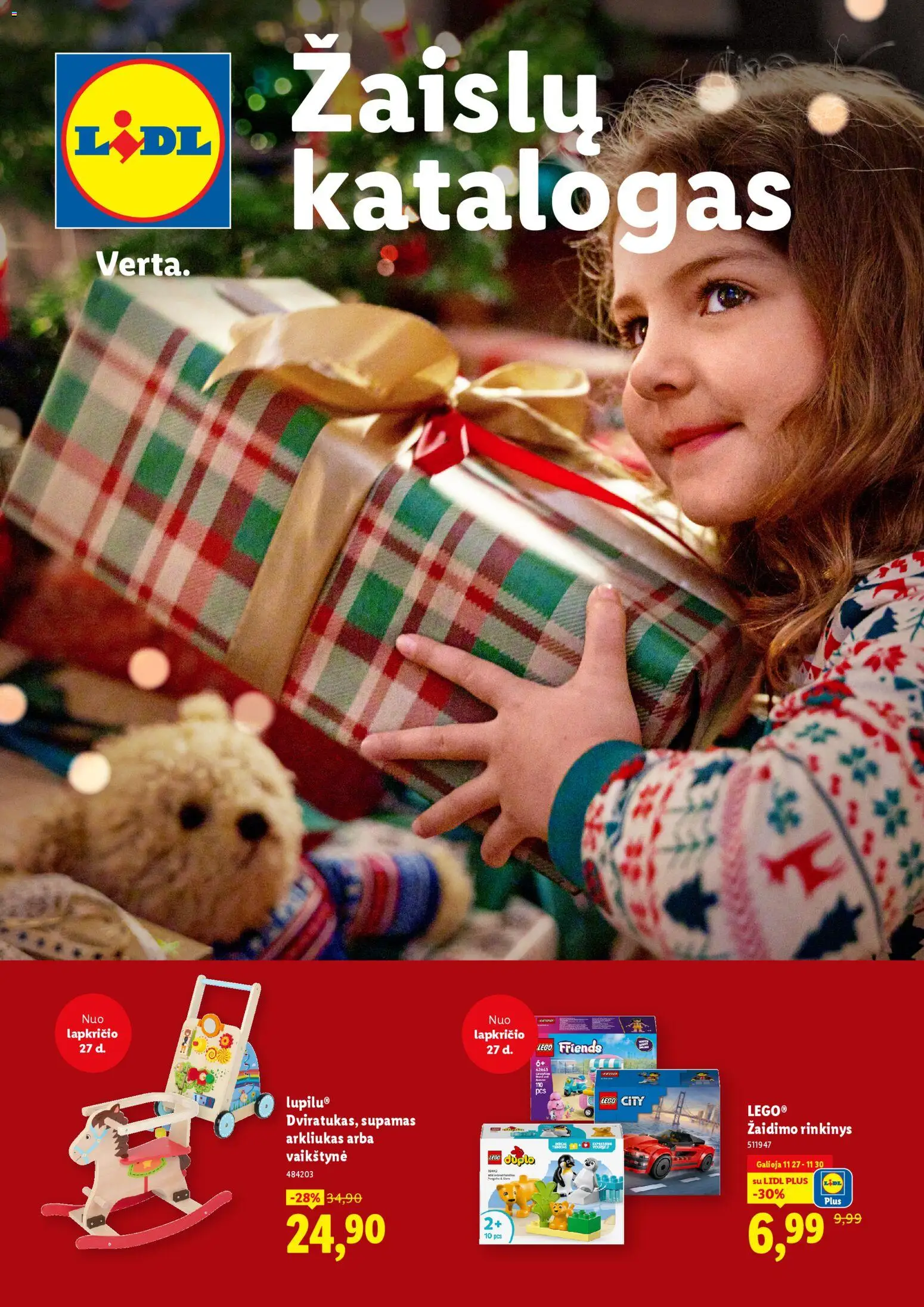 LIDL parduotuvės leidinio Leidinys -Žaislų katalogas galiojančio nuo 2025.11.23 peržiūra