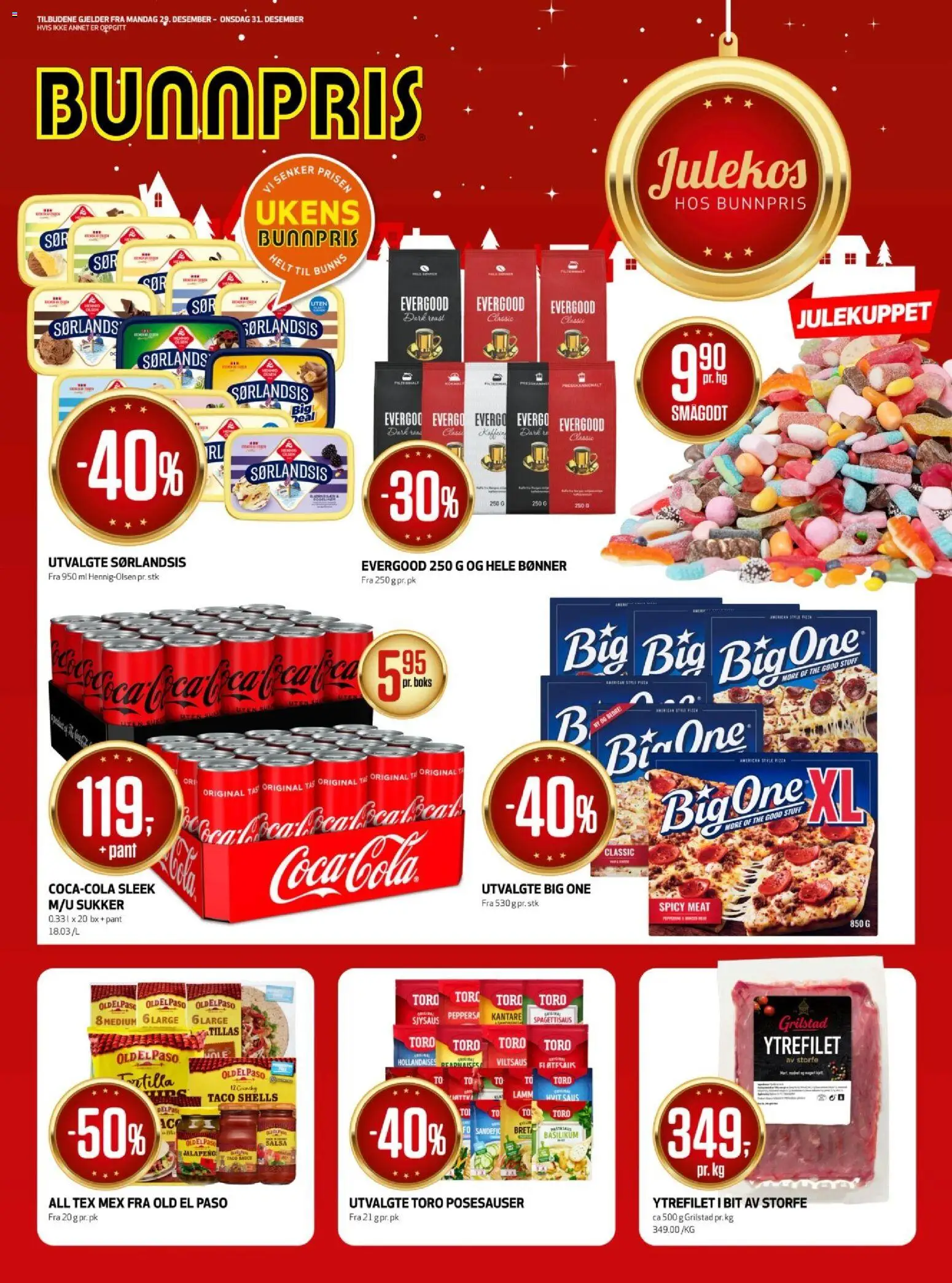 Forhåndsvis Kundeavis fra butikk Bunnpris gyldig fra 29/12/2025