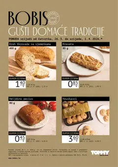 Pregled letka Bobis Super ponuda trgovine Tommy vrijedi od 26.03.2026