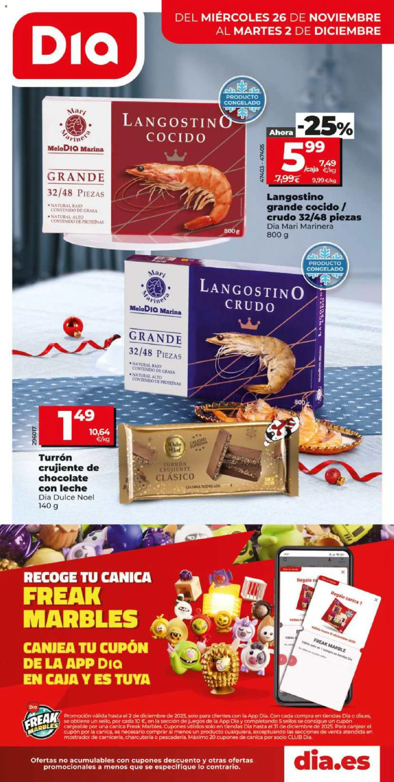 Vista previa del folleto de la tienda Dia válido desde el 26/11/2025 