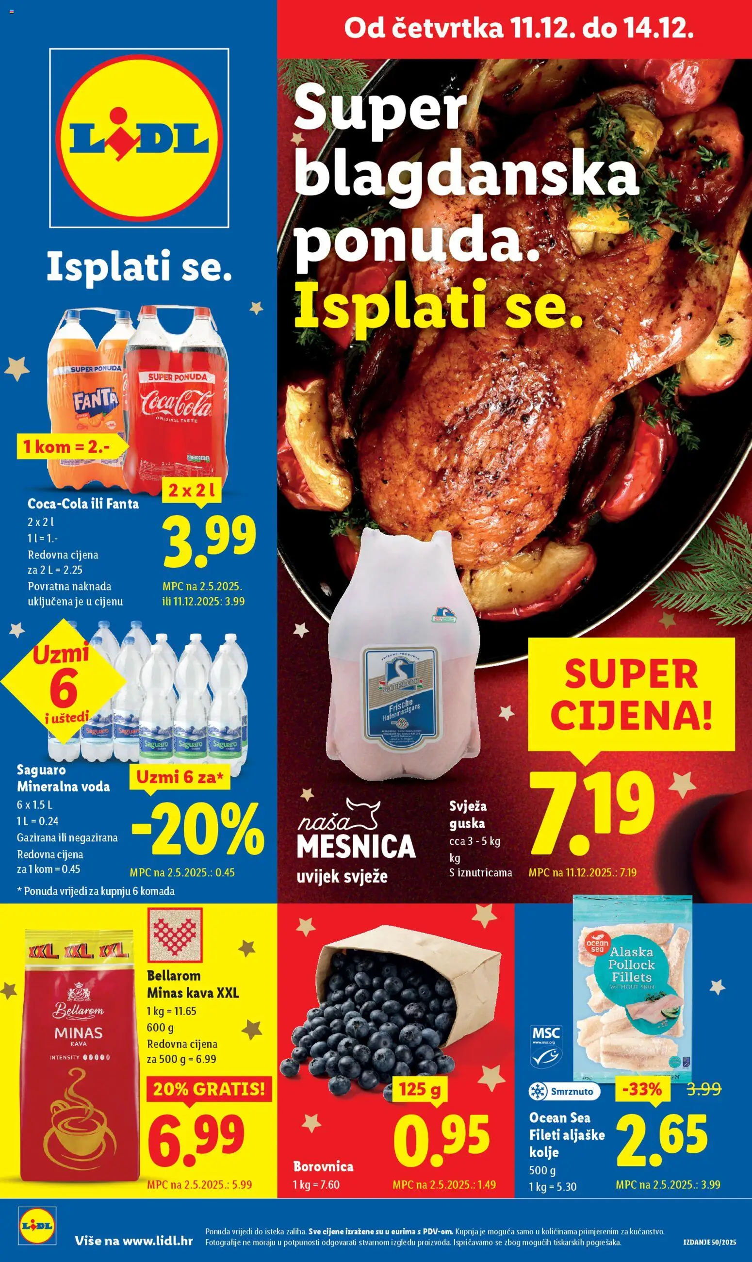 Pregled letka Super ponuda trgovine Lidl vrijedi od 11.12.2025