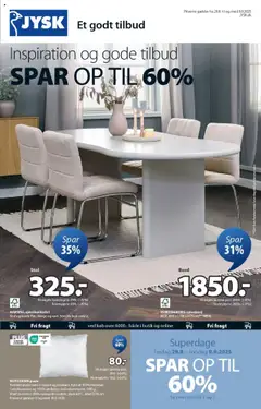 Eksempel på tilbudsavis Tilbudsavis fra butik JYSK gyldig fra 29/08/2025