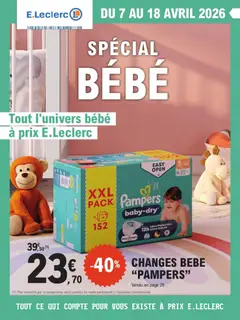 Prévisualisation de E.Leclerc Spécial bébé du magasin E.Leclerc formulaire valide 07/04/2026