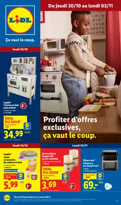 Prévisualisation de Catalogue les bonnes affaires de la semaine du magasin LIDL formulaire valide 30/10/2025