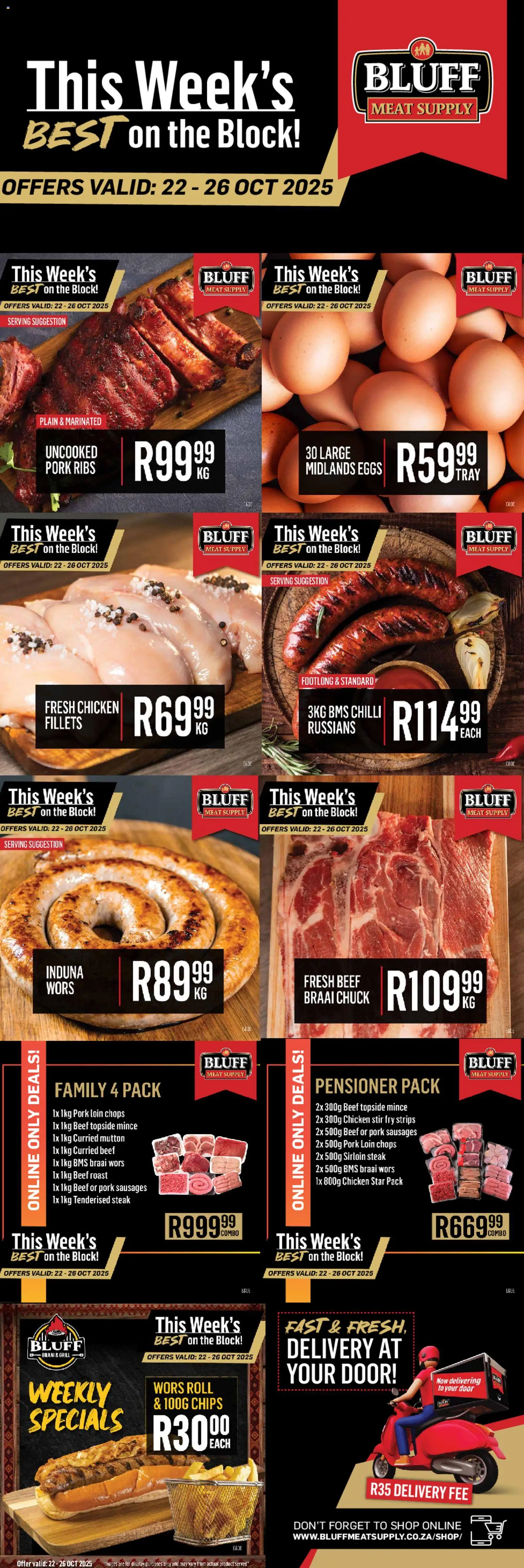 Bluff Meat Supply This Week's BEST on the Block! from 22/10 - 26/10/2025 > Promotions