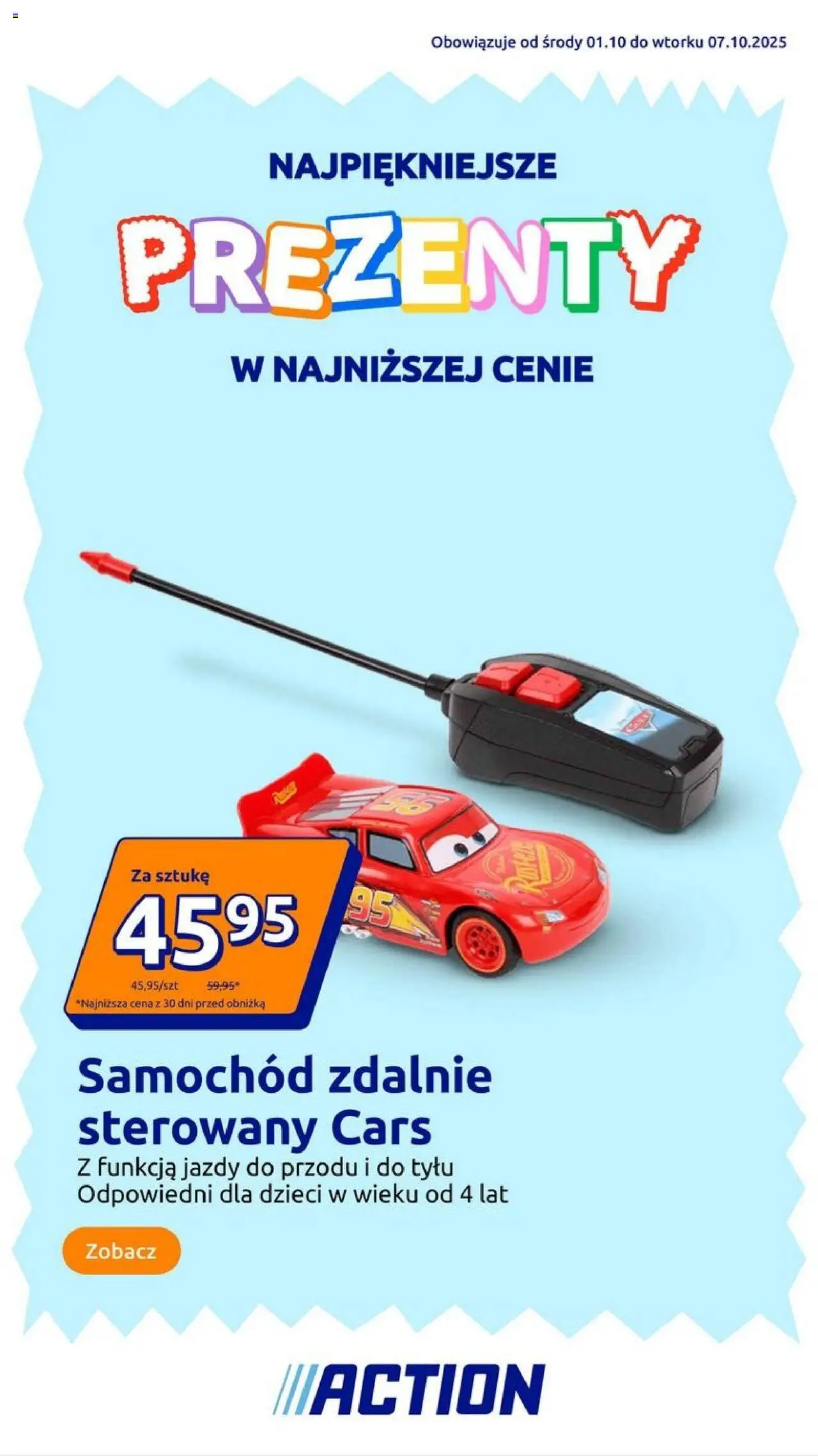 Action gazetka od 01.10.2025 - Gazetka od jutra, sklep online - Numer strony 1