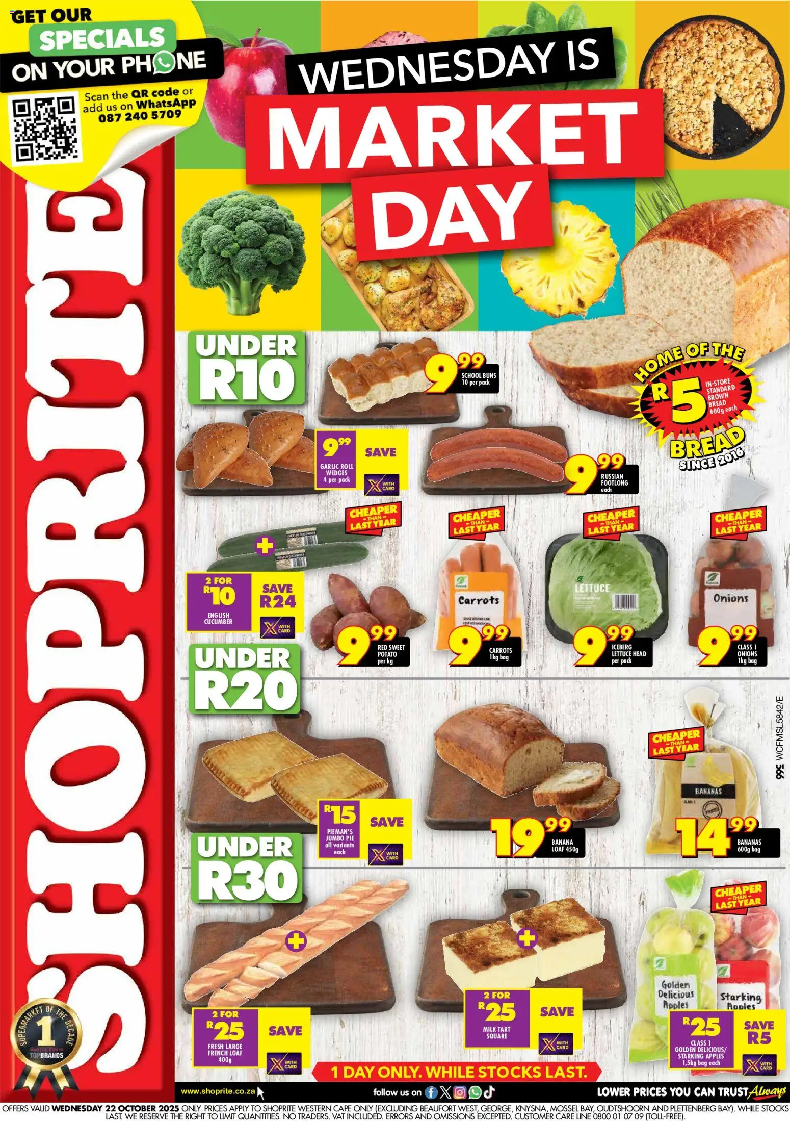 Shoprite Western Cape - Market Day Deals 22/10 - 22/10/2025 >> Catalogue