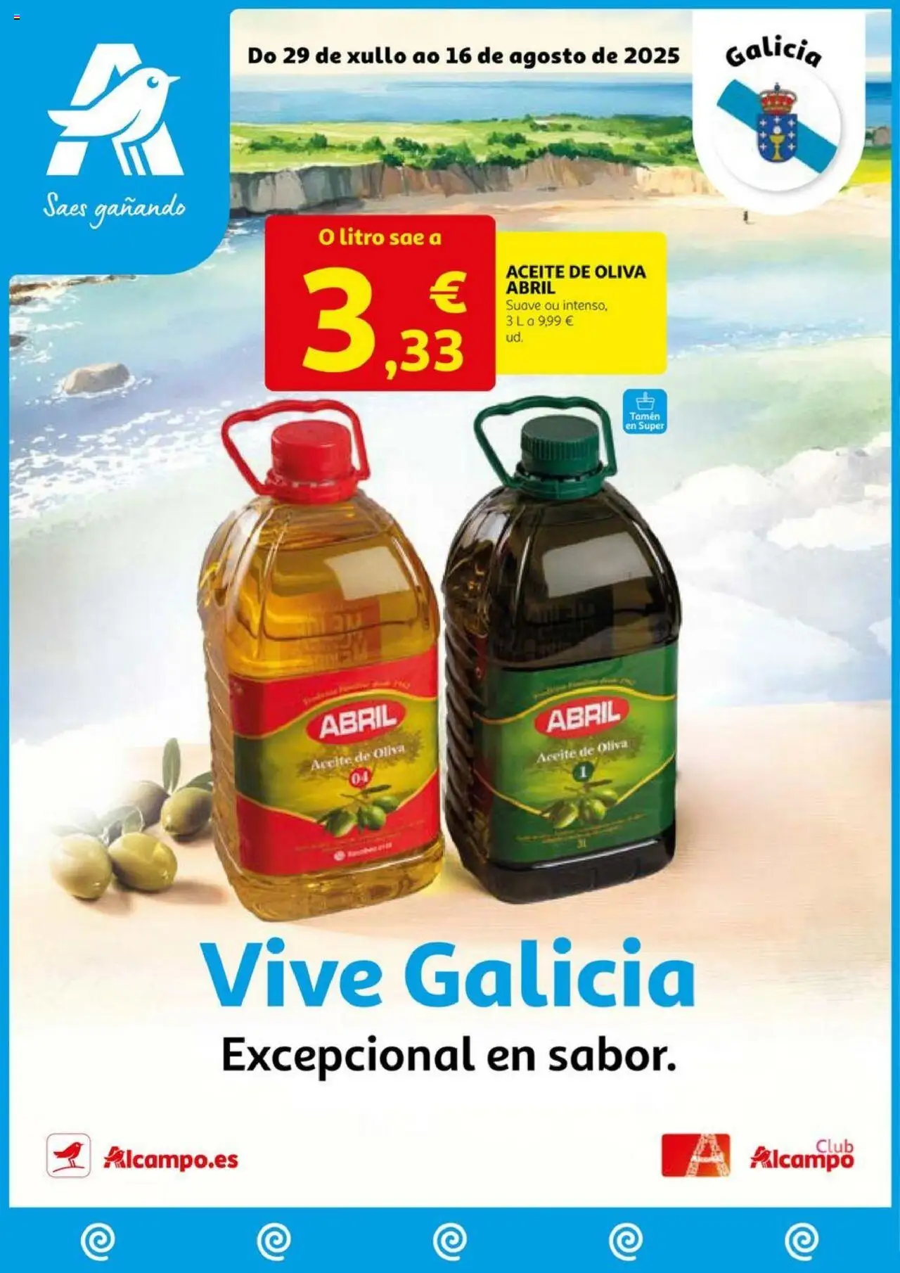 Alcampo folleto 29/07/2025 - 16/08/2025 > Vive Galicia 2025