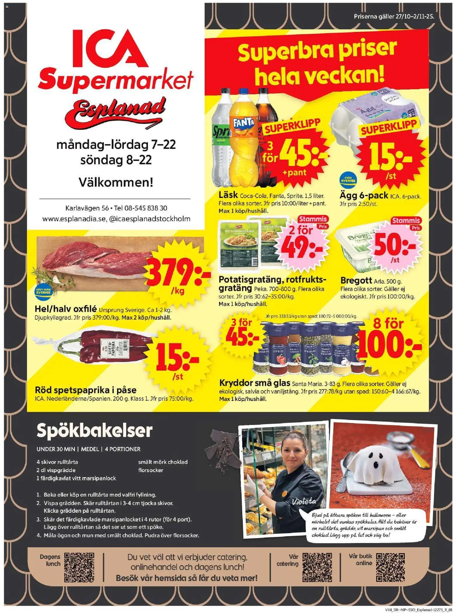 Stockholm är giltig 27/10 2025 > Veckans Erbjudanden gäller från 27/10/2025 till 02/11/2025 sidnummer 1