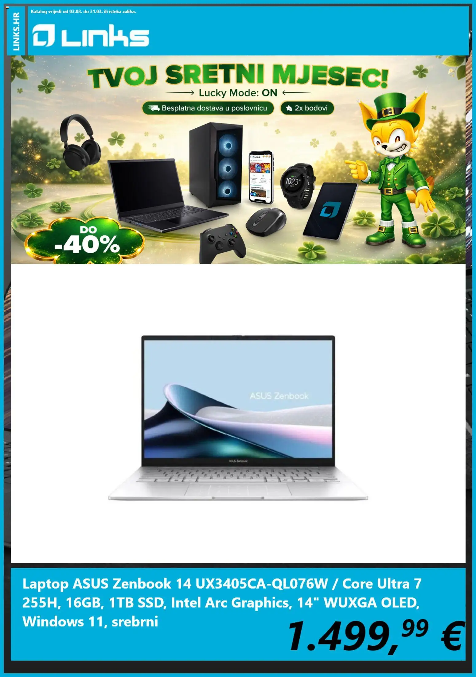 Pregled letka Links Katalog trgovine Links vrijedi od 03.03.2026