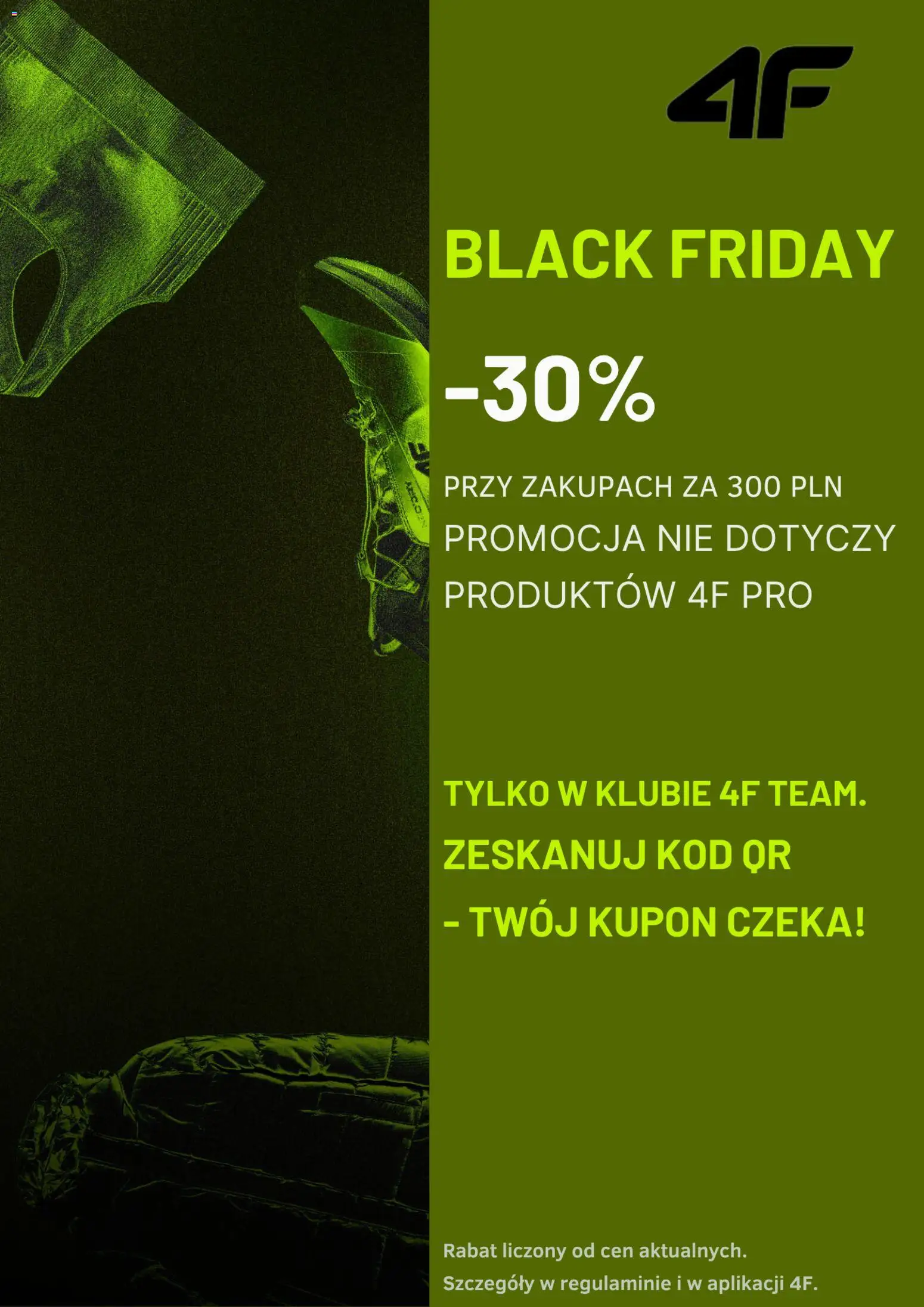 Pogląd gazetki "Black Friday" ze sklepu 4F ważnej od 17.11.2025