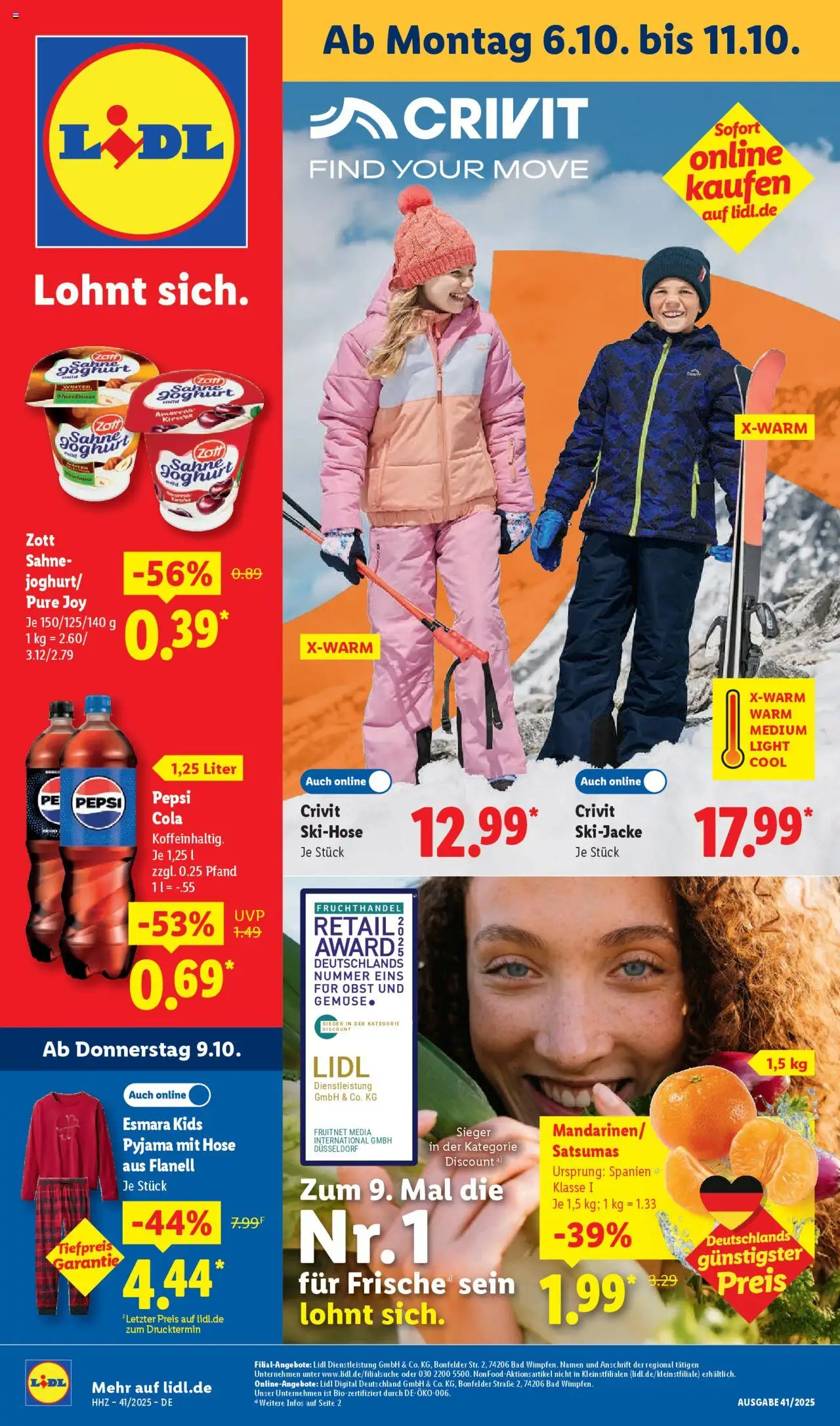 LIDL Prospekt ab Montag 06.10.2025 > Prospekt Lüchow