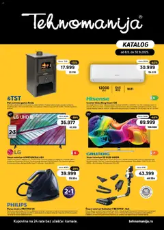 Pregled Tehnomanija kataloga - važi od 08.09.2025