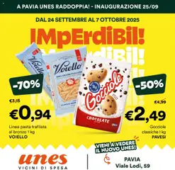 Anteprima dell'opuscolo Volantino Imperdibili dal negozio Unes valido da 24/09/2025