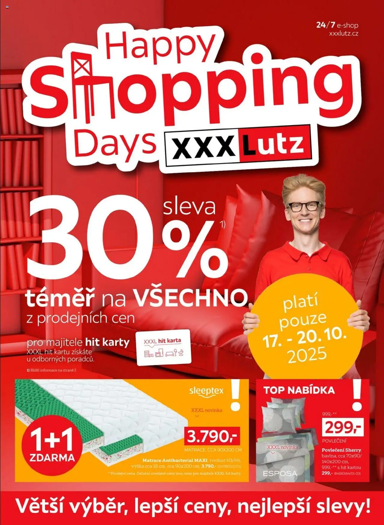  XXXLutz Leták - Sleva 30 % na téměř vše (06.10.2025 - 19.10.2025)